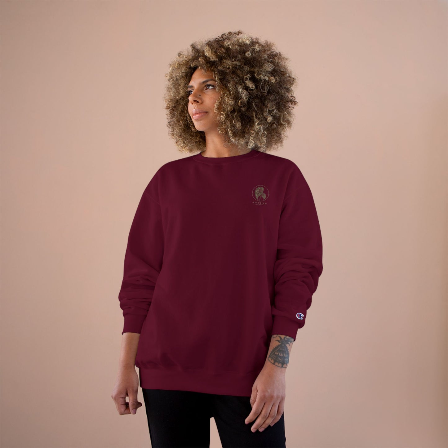 Plant Goddess Crewneck Sweatshirt — Vintage Botanical "Peculiar" Backprint