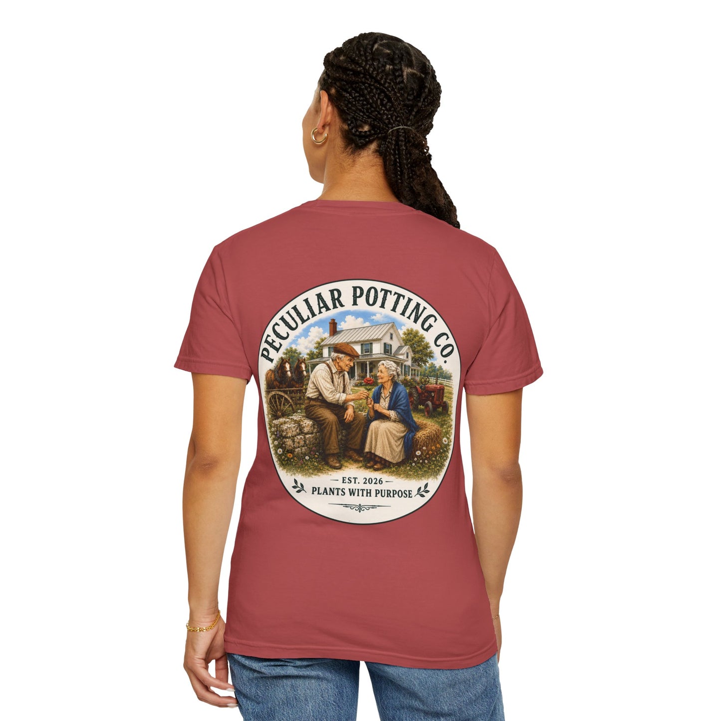Peculiar Potting Co. T-Shirt — Vintage Gardeners "Plants With Purpose" Tee