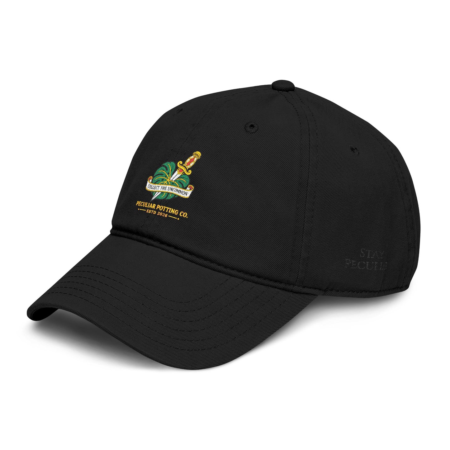 American Traditional Monstera Dagger — Vintage Washed Peculiar Potting Co. Dad Cap