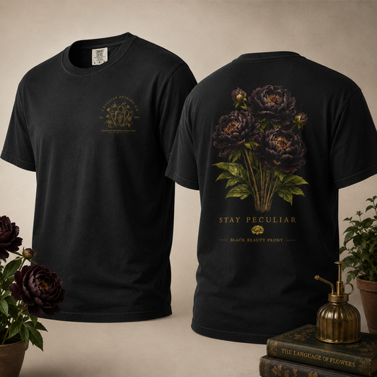 Black Beauty Peony β Graphic Tee