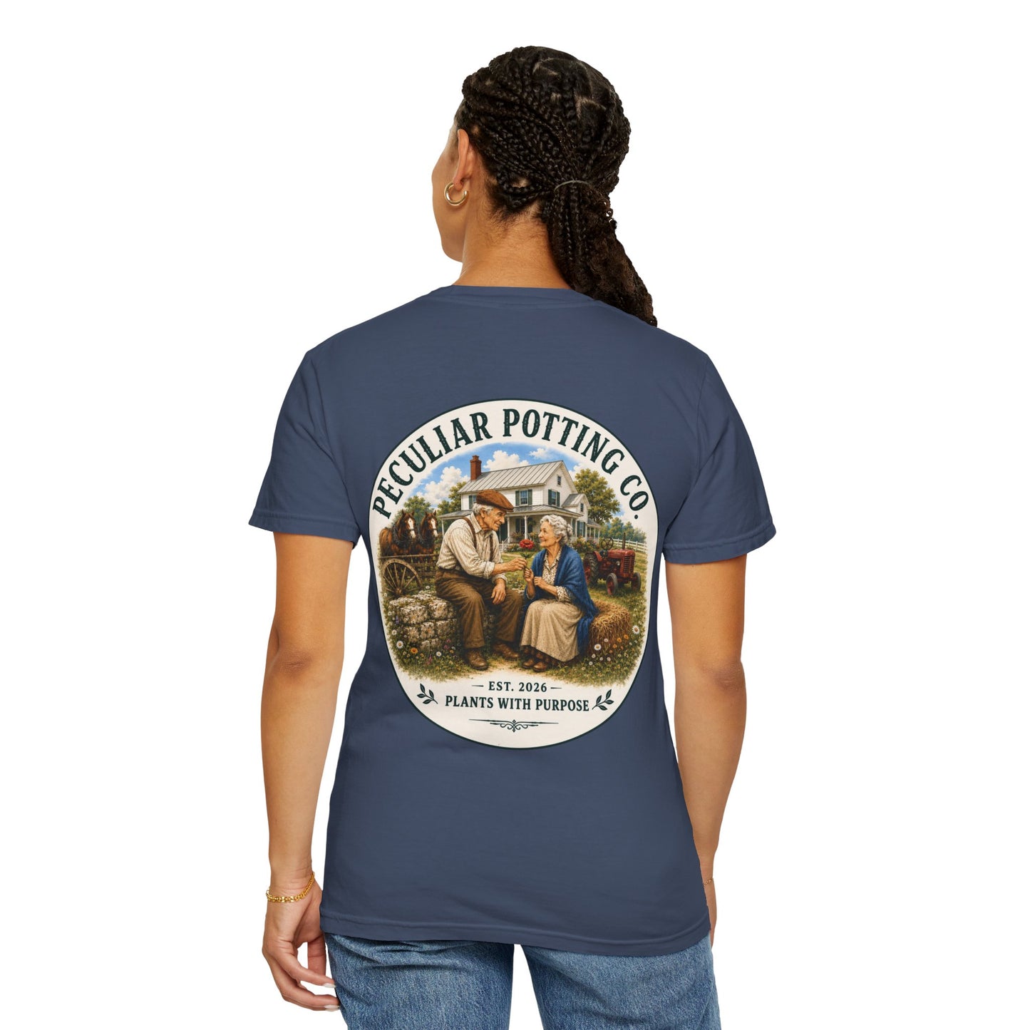 Peculiar Potting Co. T-Shirt — Vintage Gardeners "Plants With Purpose" Tee