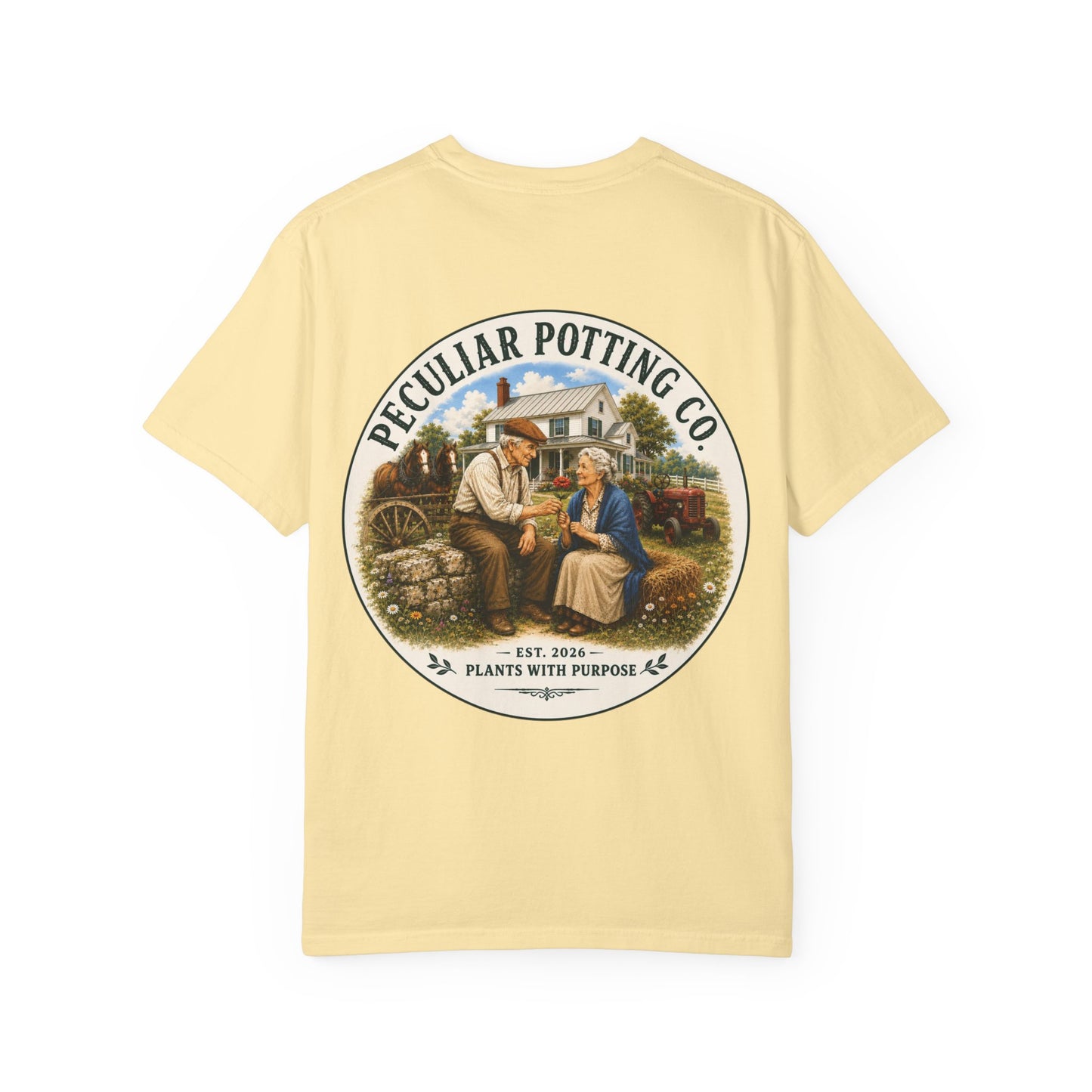 Peculiar Potting Co. T-Shirt — Vintage Gardeners "Plants With Purpose" Tee