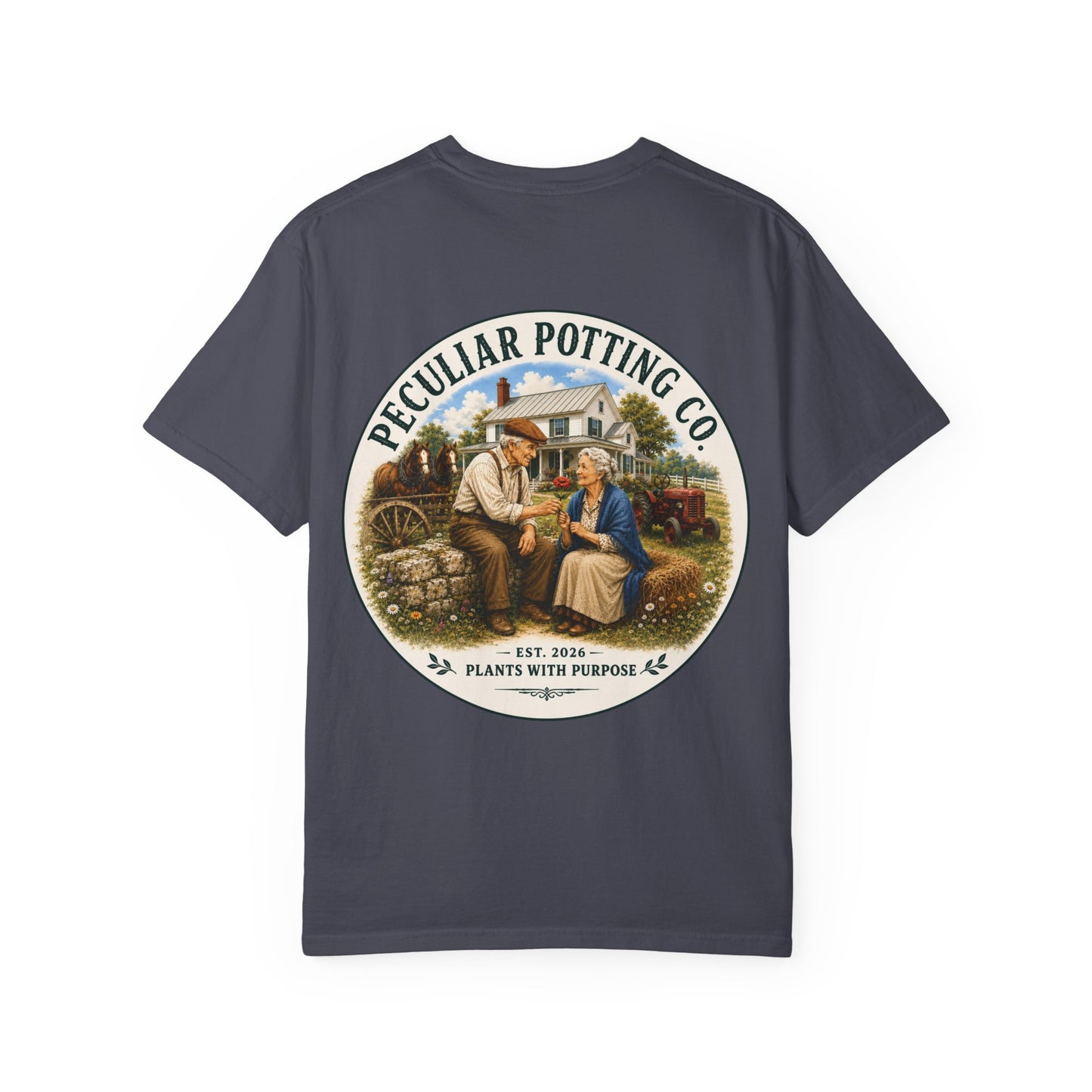 Peculiar Potting Co. T-Shirt — Vintage Gardeners "Plants With Purpose" Tee