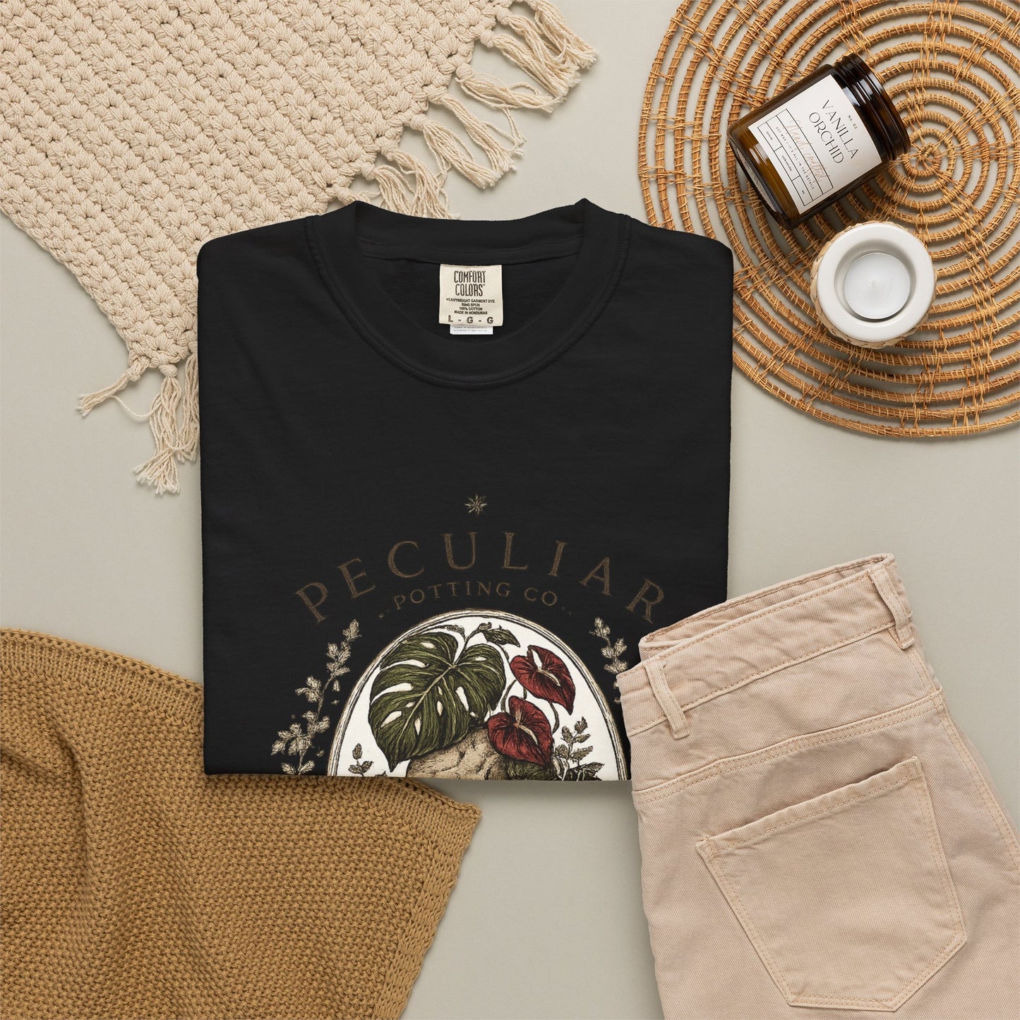 Peculiar Potting Co. 'Roots and Propagation' T-Shirt — Botanical Skull Tee