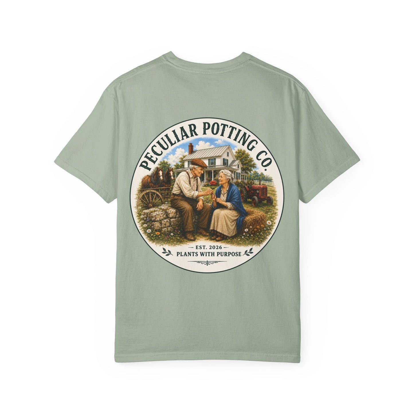 Peculiar Potting Co. T-Shirt — Vintage Gardeners "Plants With Purpose" Tee