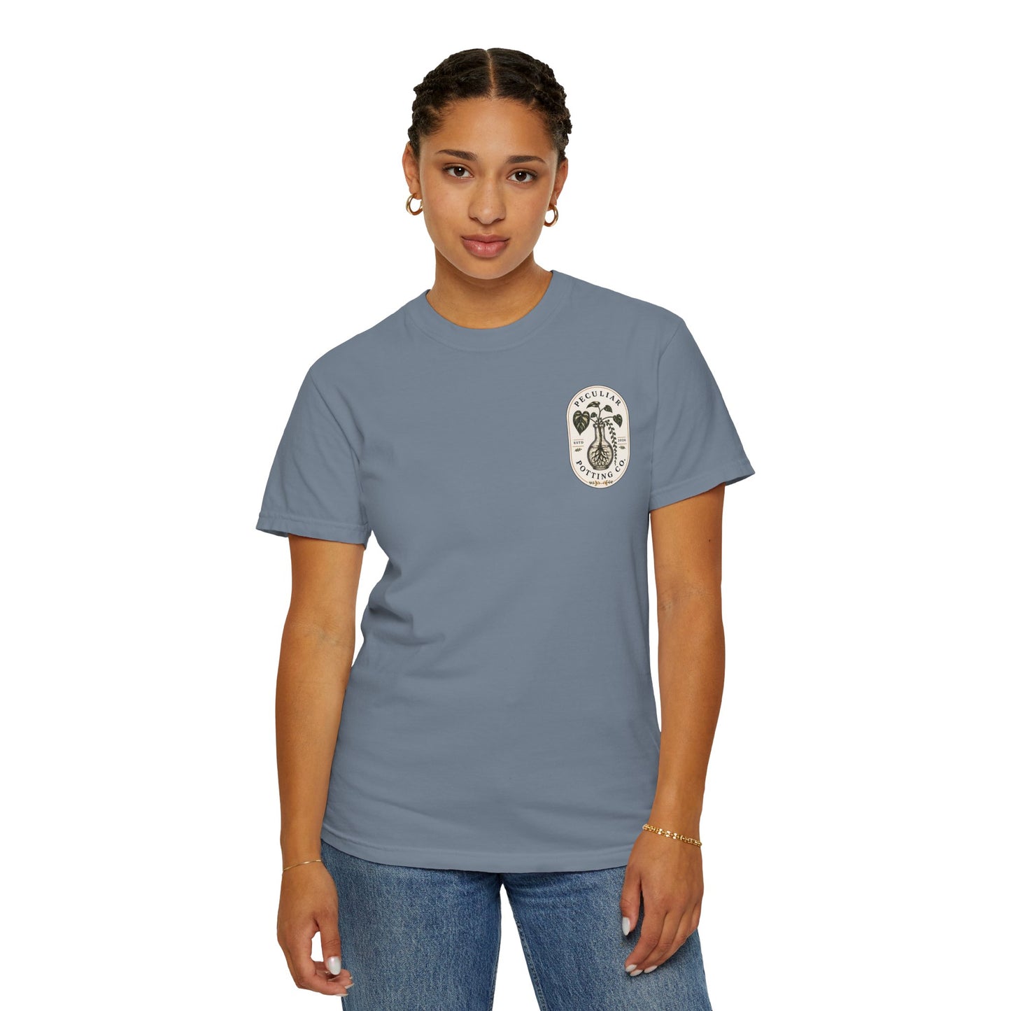 Blue Hydrangea—Rooted & Blooming Collection Graphic Tee