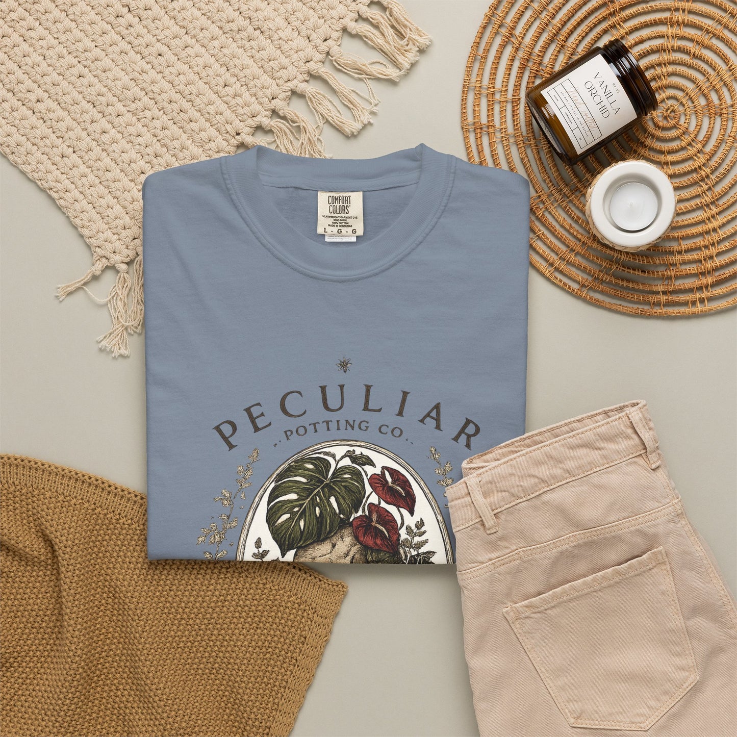 Peculiar Potting Co. 'Roots and Propagation' T-Shirt — Botanical Skull Tee