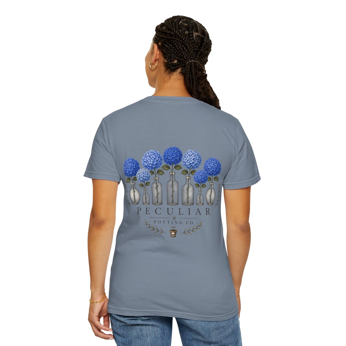 Blue Hydrangea—Rooted & Blooming Collection Graphic Tee