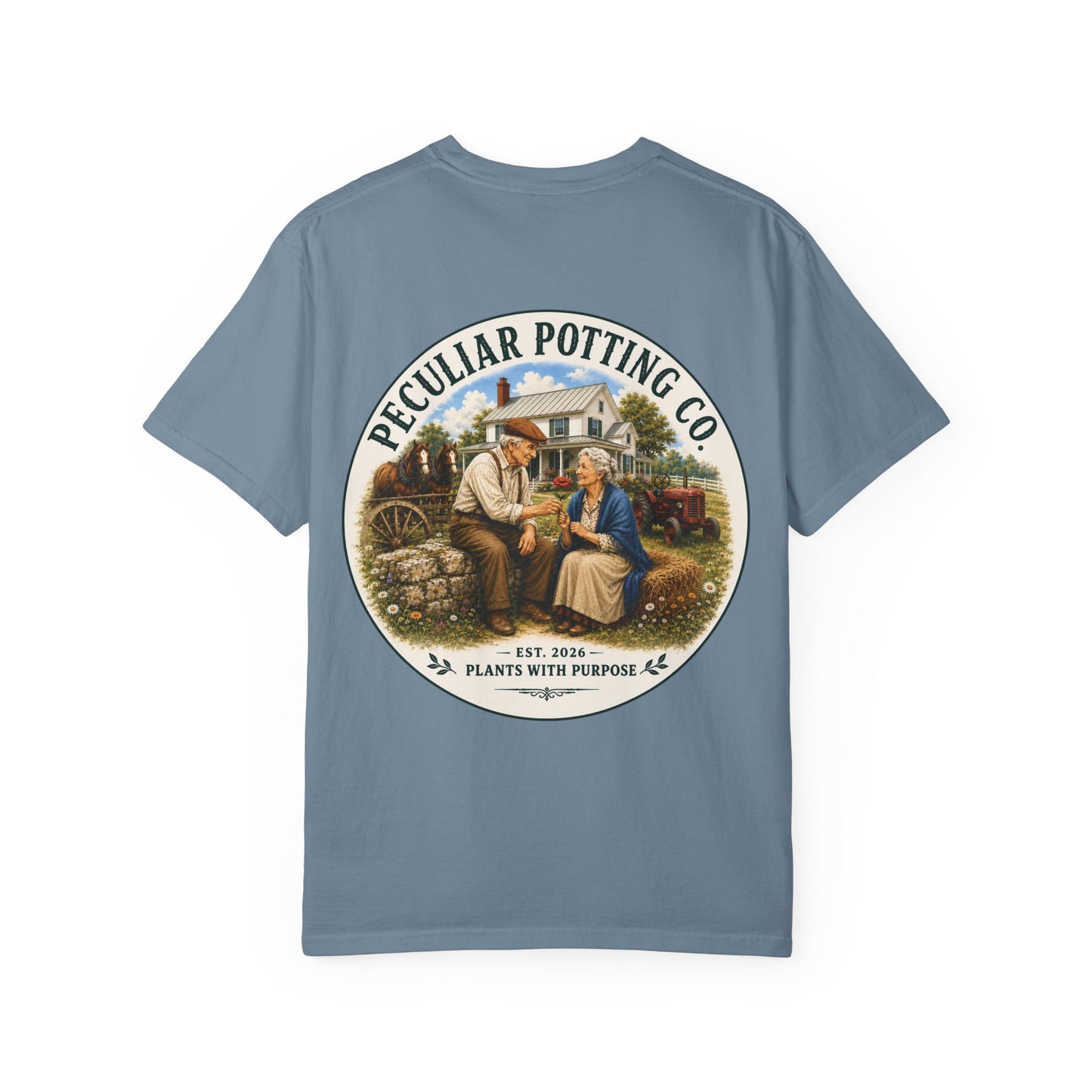 Peculiar Potting Co. T-Shirt — Vintage Gardeners "Plants With Purpose" Tee