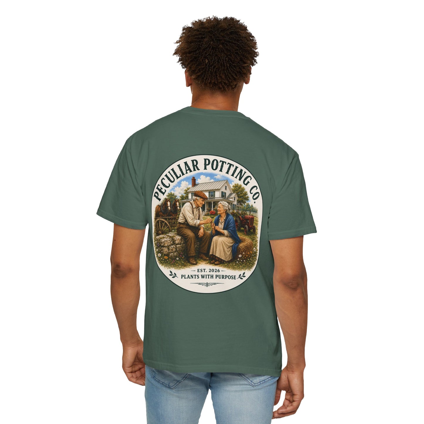 Peculiar Potting Co. T-Shirt — Vintage Gardeners "Plants With Purpose" Tee