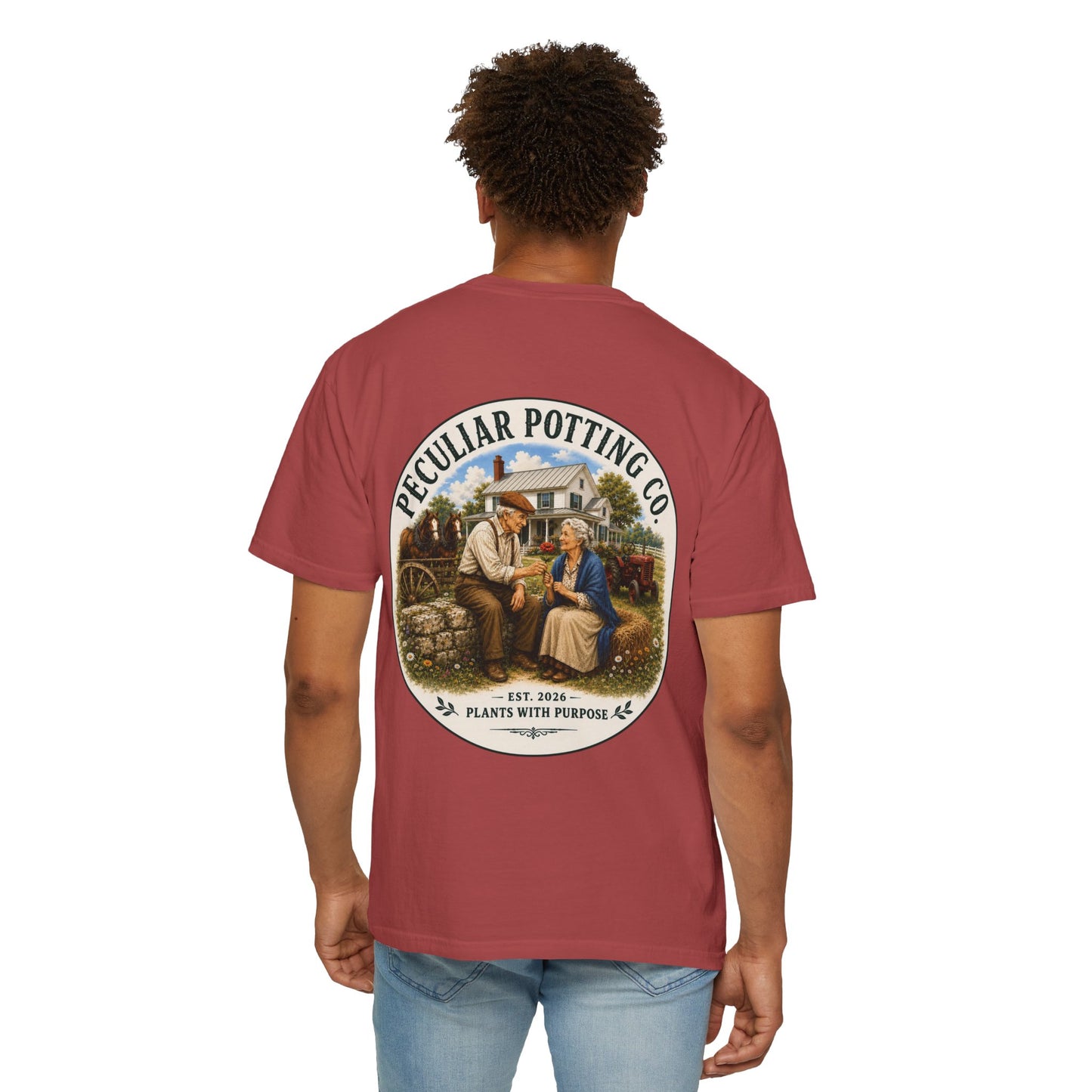 Peculiar Potting Co. T-Shirt — Vintage Gardeners "Plants With Purpose" Tee