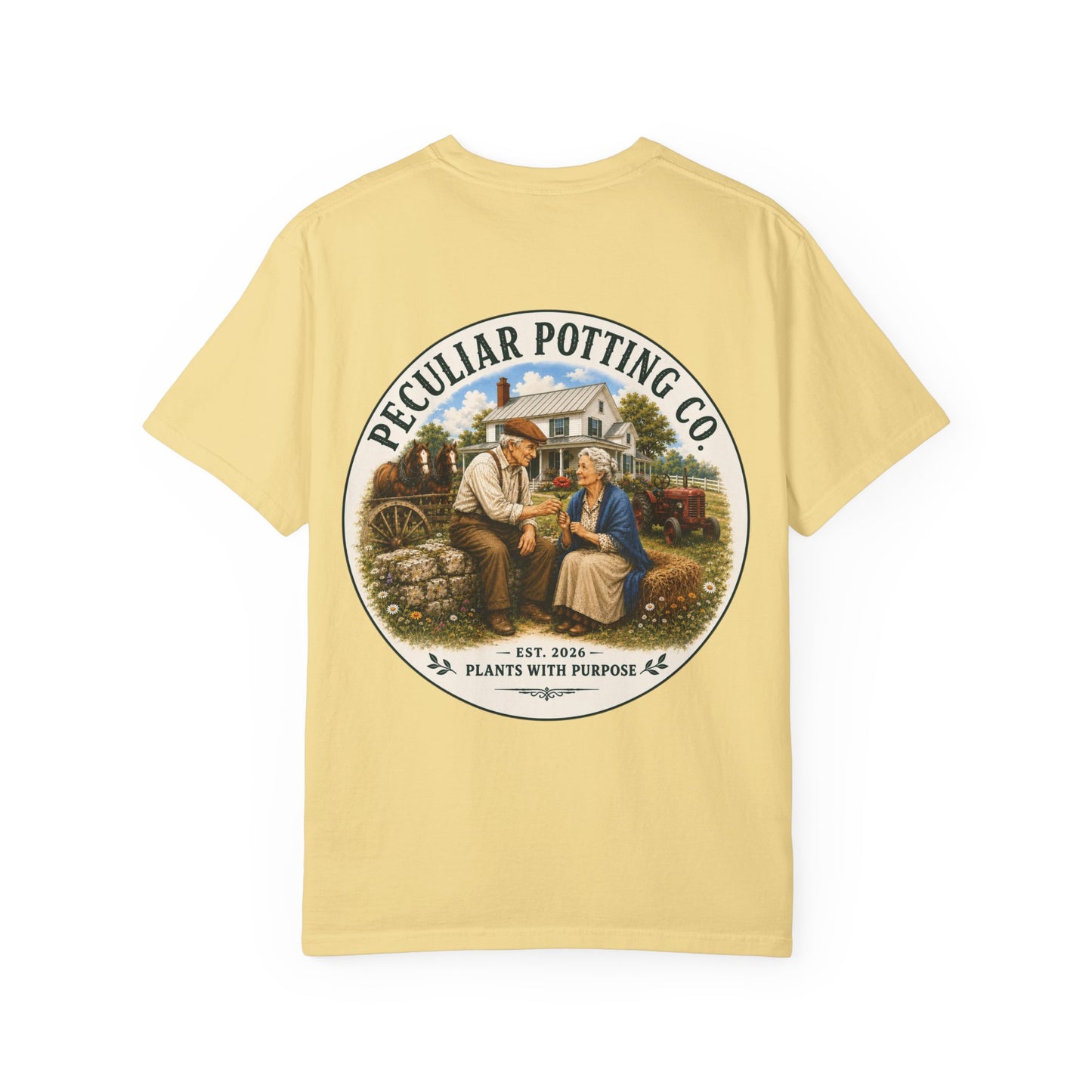 Peculiar Potting Co. T-Shirt — Vintage Gardeners "Plants With Purpose" Tee
