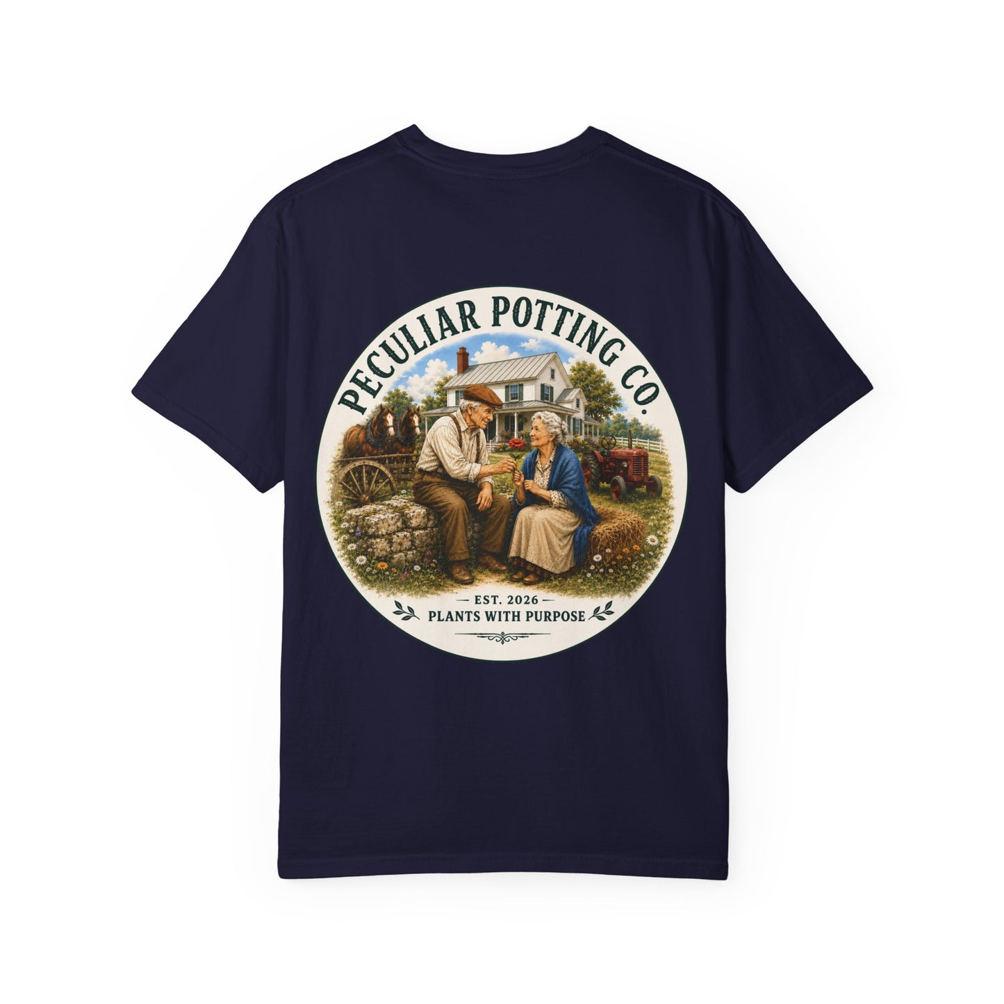 Peculiar Potting Co. T-Shirt — Vintage Gardeners "Plants With Purpose" Tee