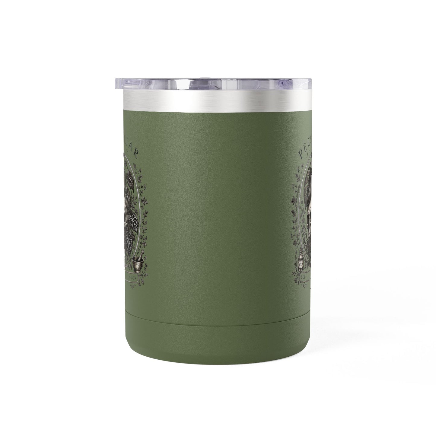 Peculiar Botanica Skull 15oz Travel Mug Tumbler