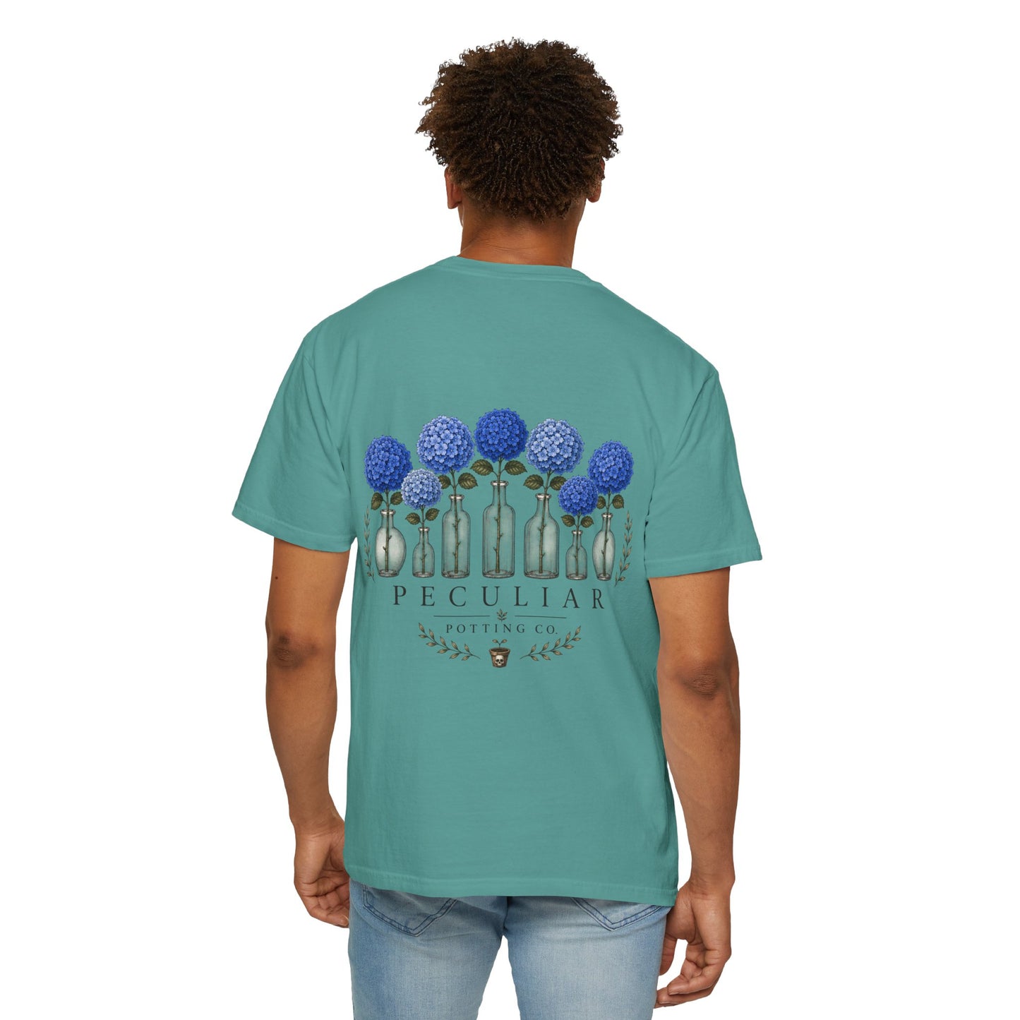 Blue Hydrangea—Rooted & Blooming Collection Graphic Tee