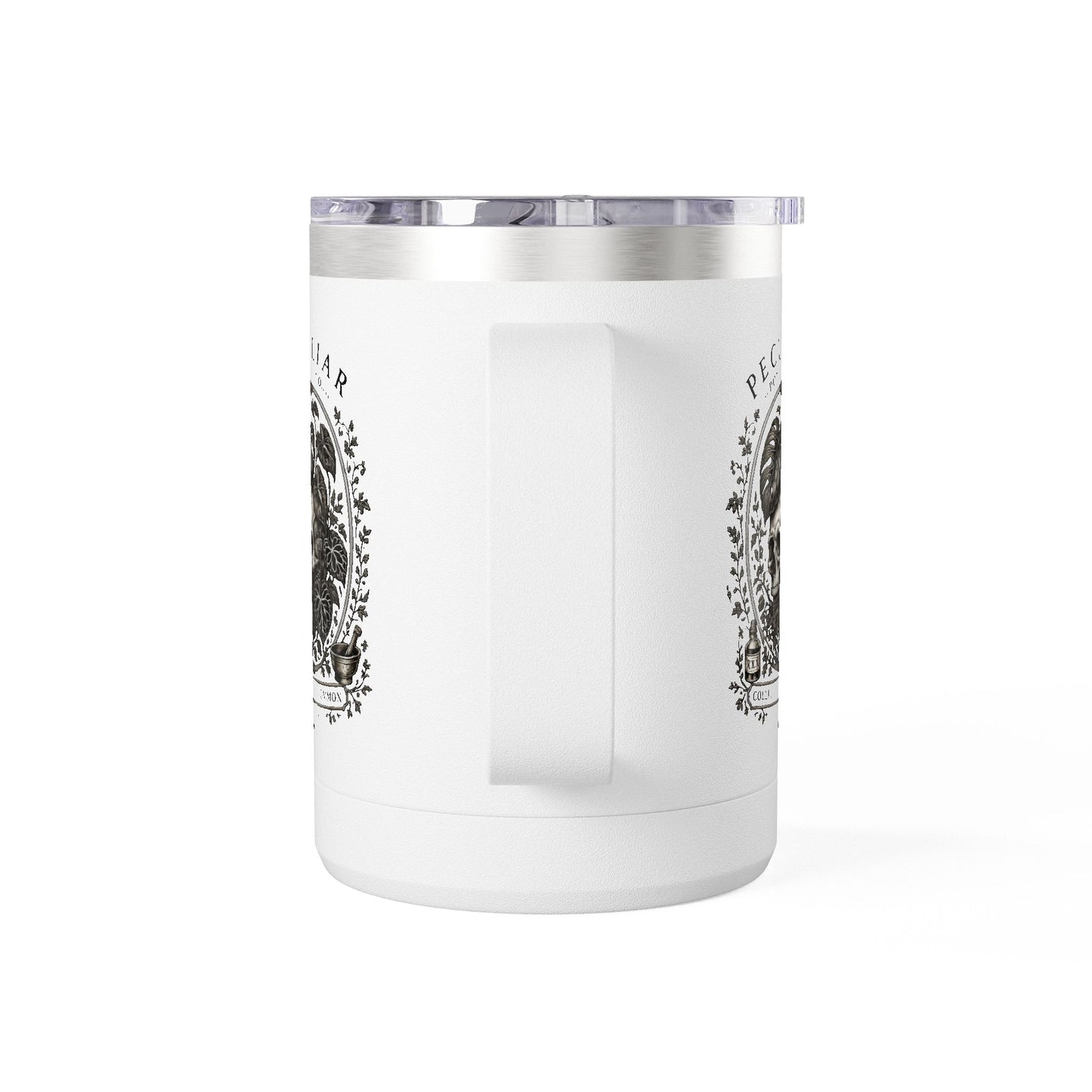 Peculiar Botanica Skull 15oz Travel Mug Tumbler