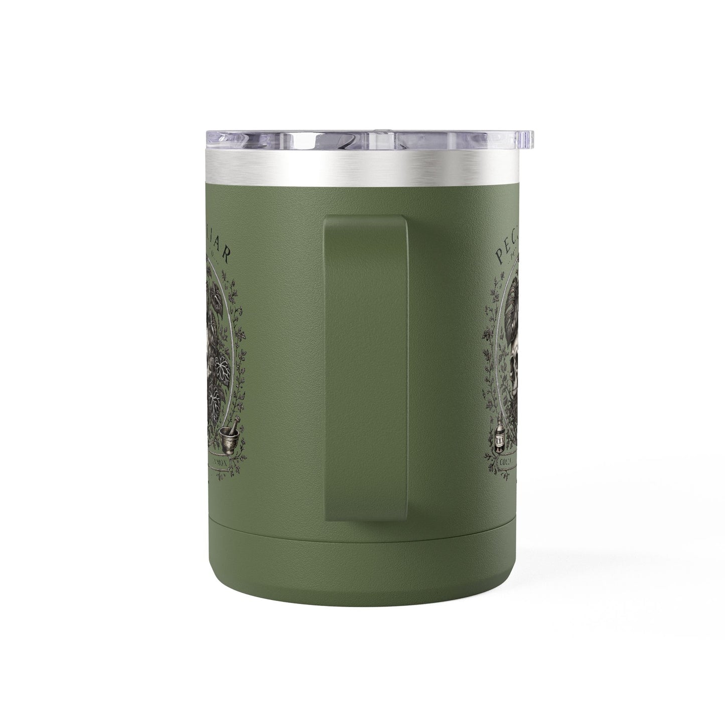 Peculiar Botanica Skull 15oz Travel Mug Tumbler