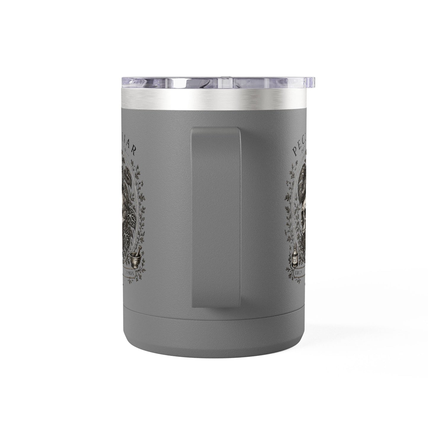 Peculiar Botanica Skull 15oz Travel Mug Tumbler