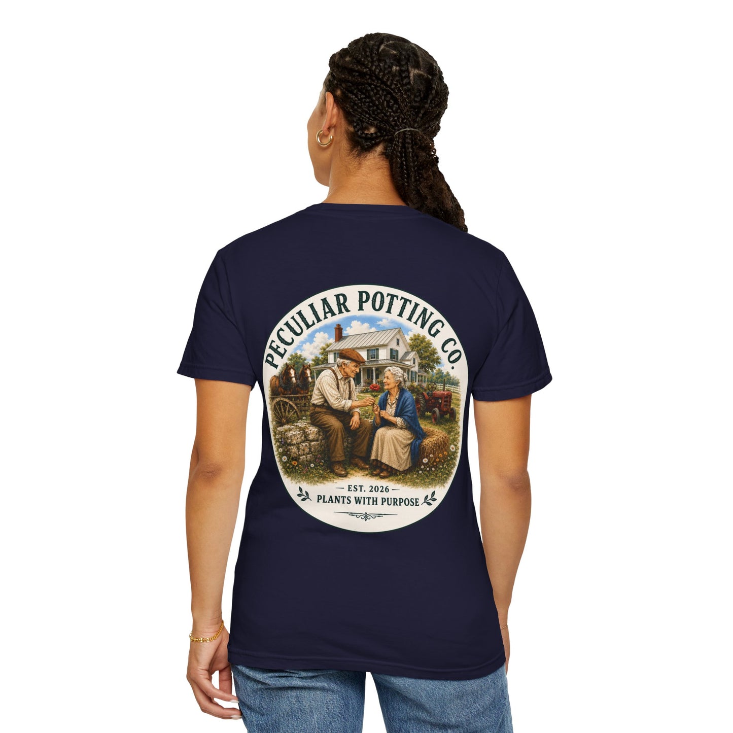 Peculiar Potting Co. T-Shirt — Vintage Gardeners "Plants With Purpose" Tee