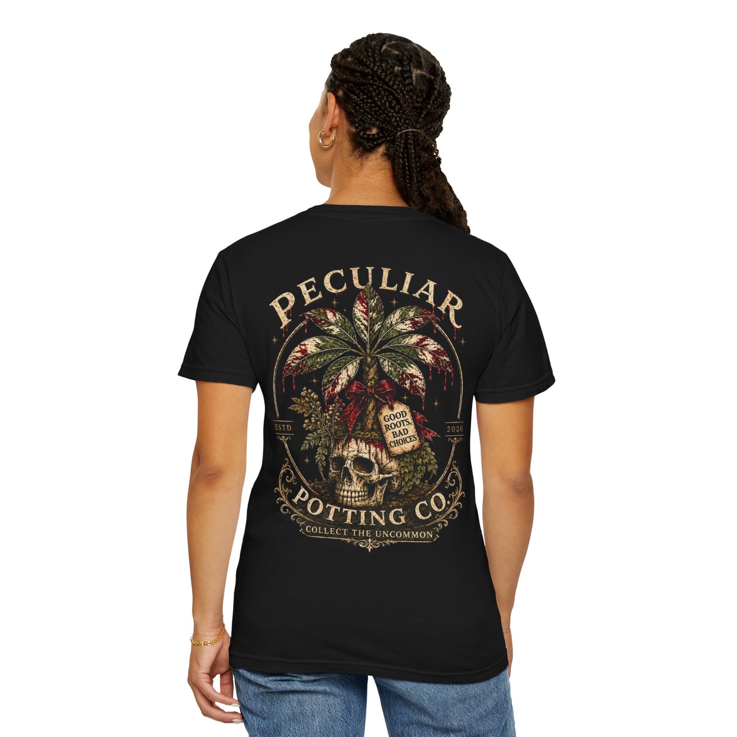 Blood Money Tree T-Shirt —  Skull & Money Tree Graphic Tee