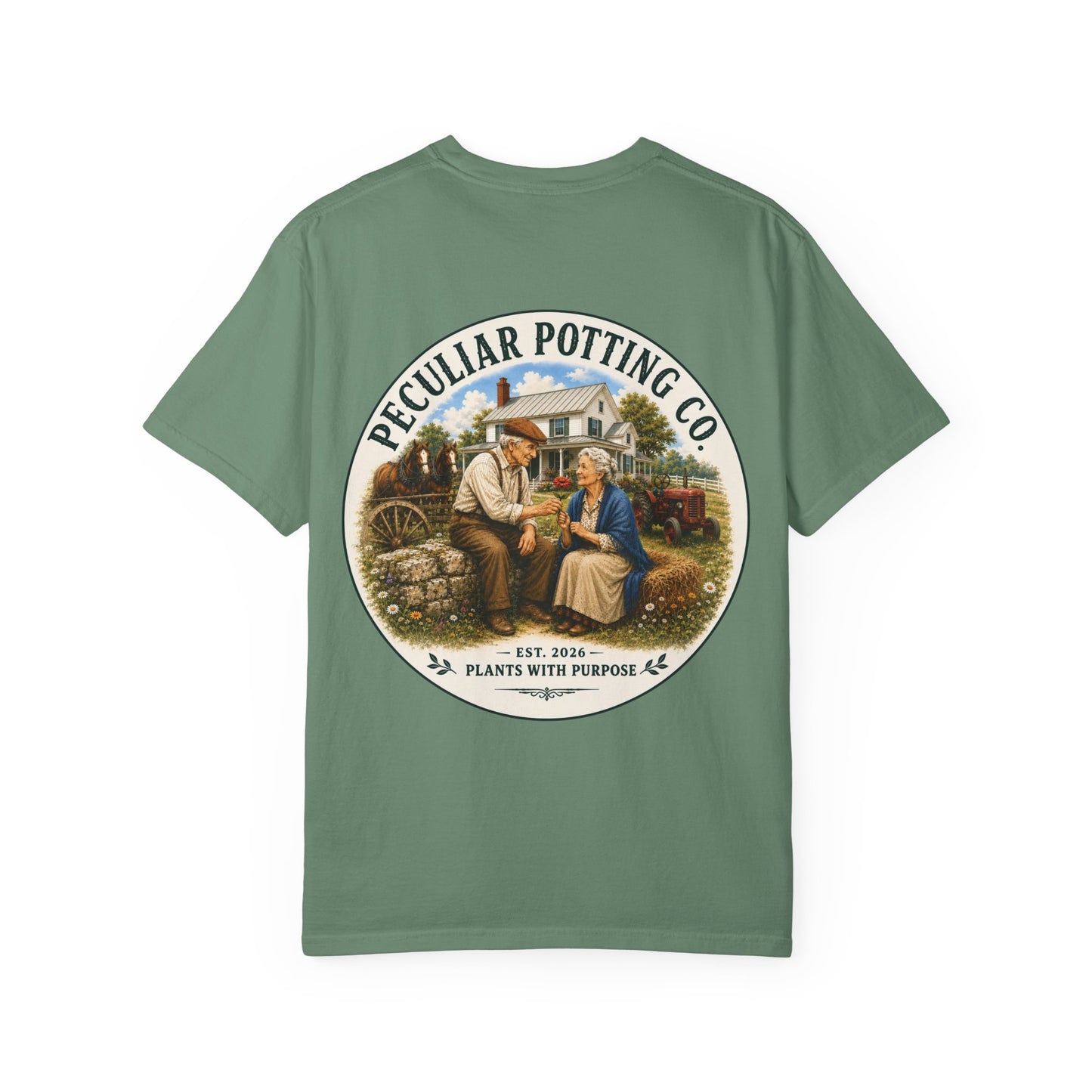 Peculiar Potting Co. T-Shirt — Vintage Gardeners "Plants With Purpose" Tee