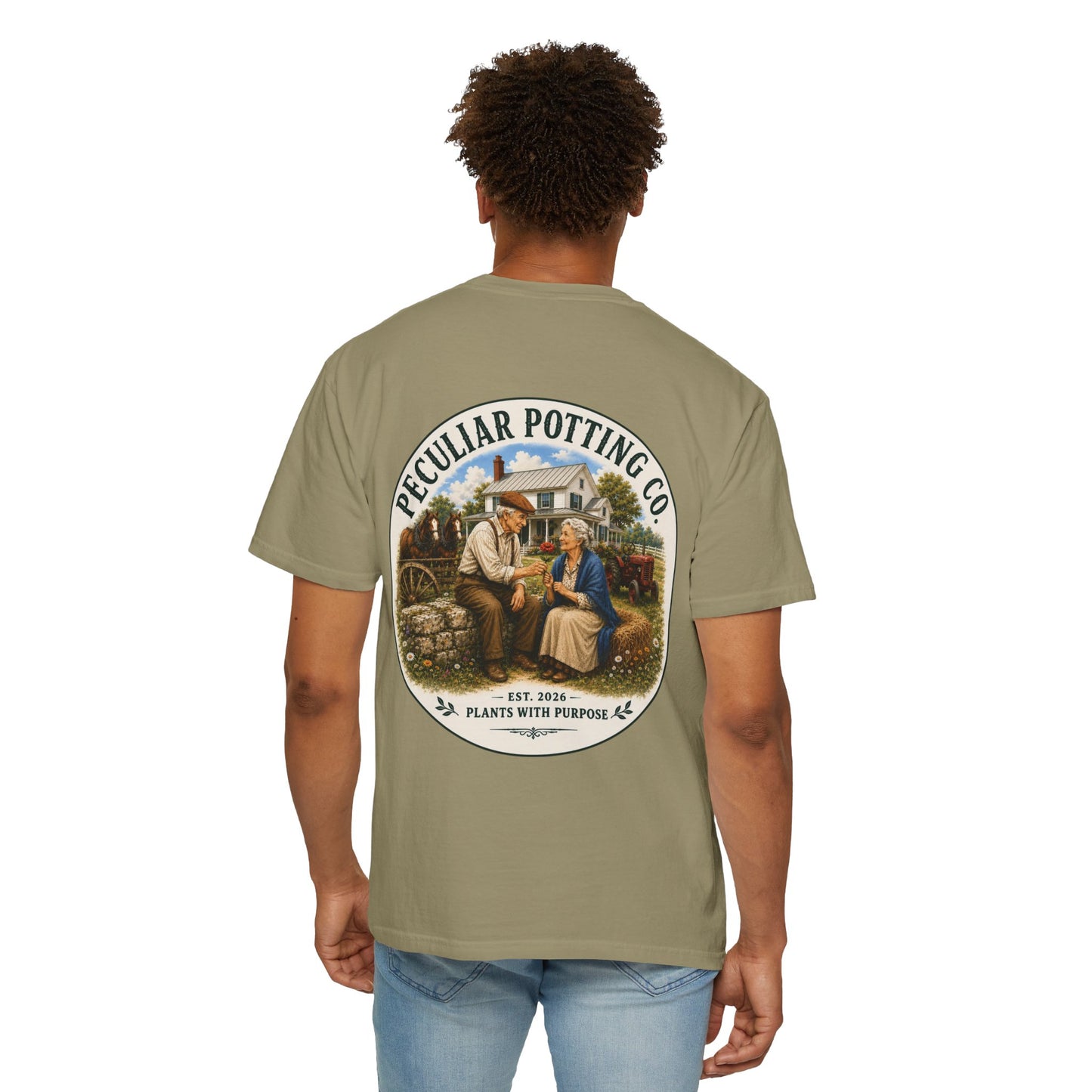 Peculiar Potting Co. T-Shirt — Vintage Gardeners "Plants With Purpose" Tee