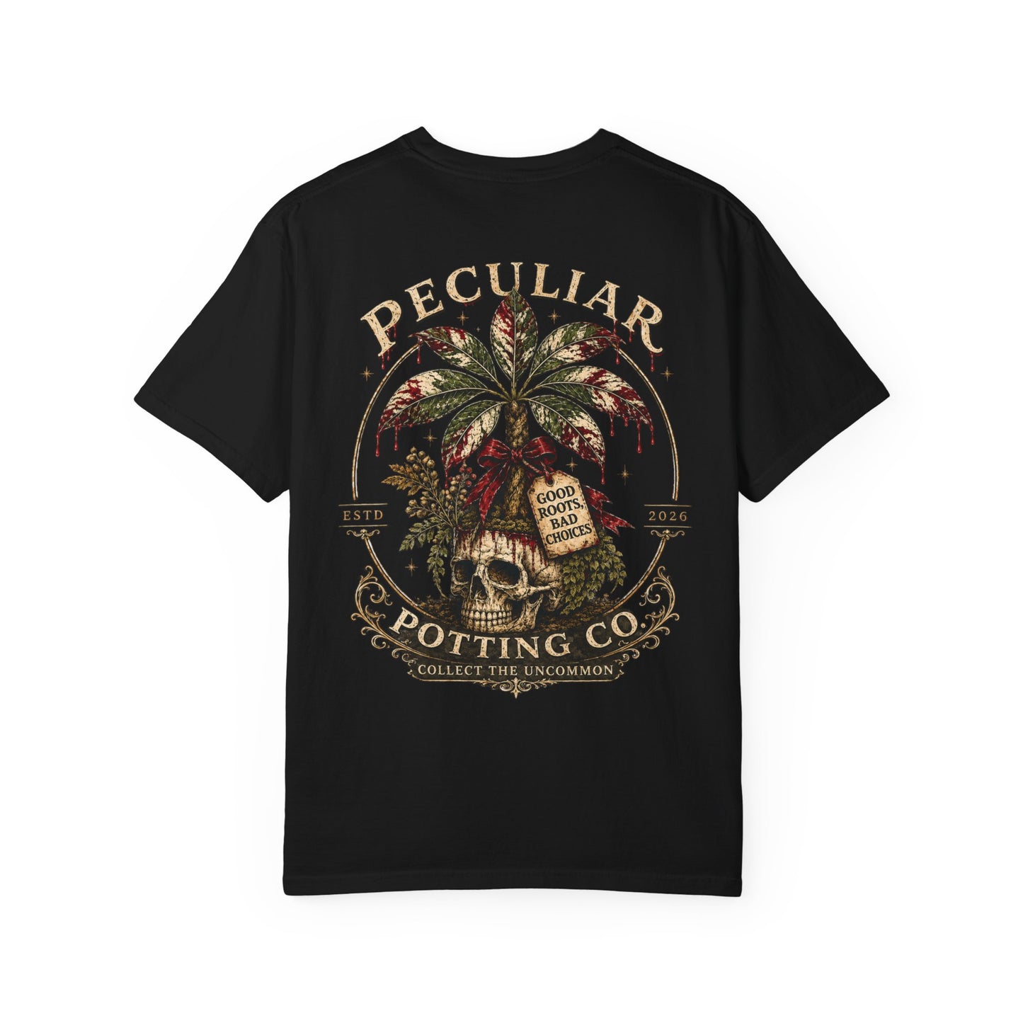 Blood Money Tree T-Shirt —  Skull & Money Tree Graphic Tee