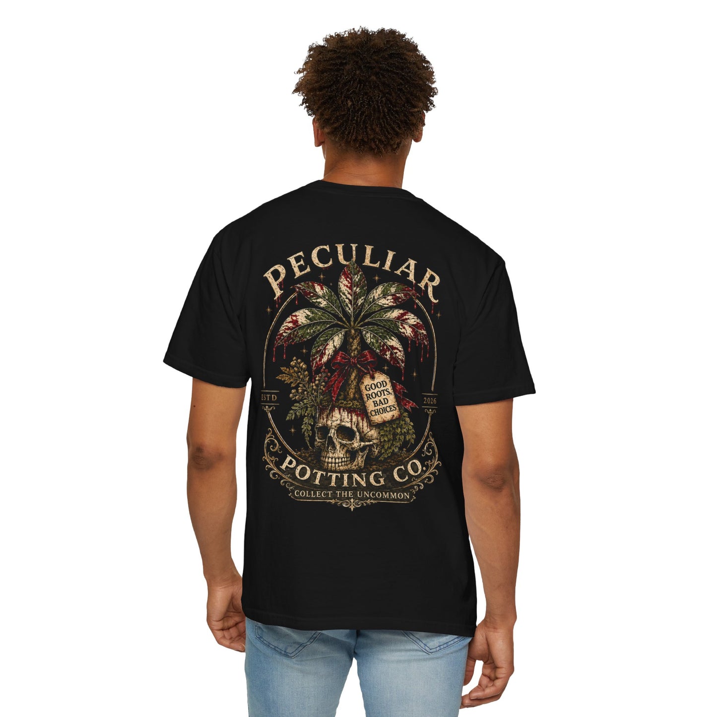 Blood Money Tree T-Shirt —  Skull & Money Tree Graphic Tee