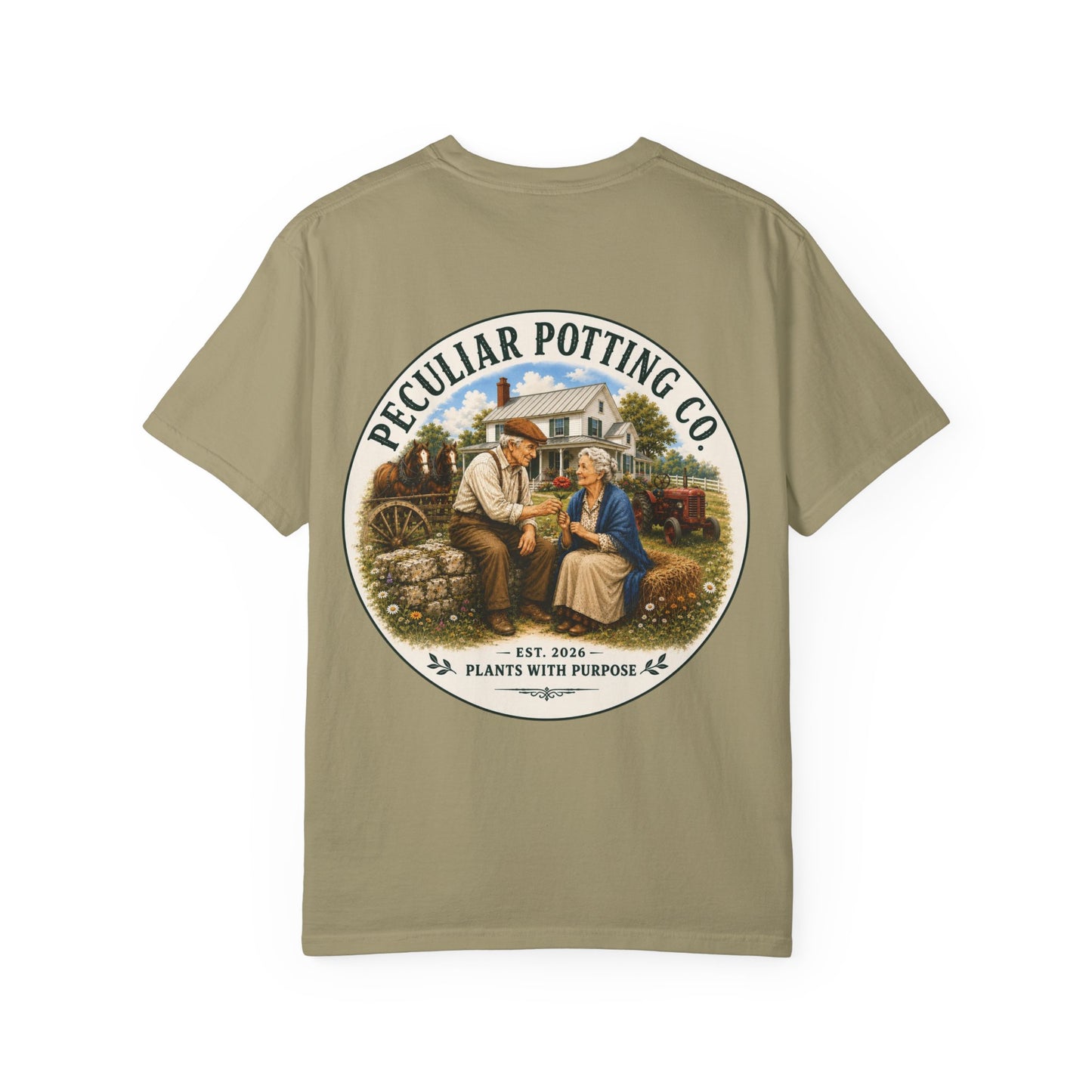 Peculiar Potting Co. T-Shirt — Vintage Gardeners "Plants With Purpose" Tee