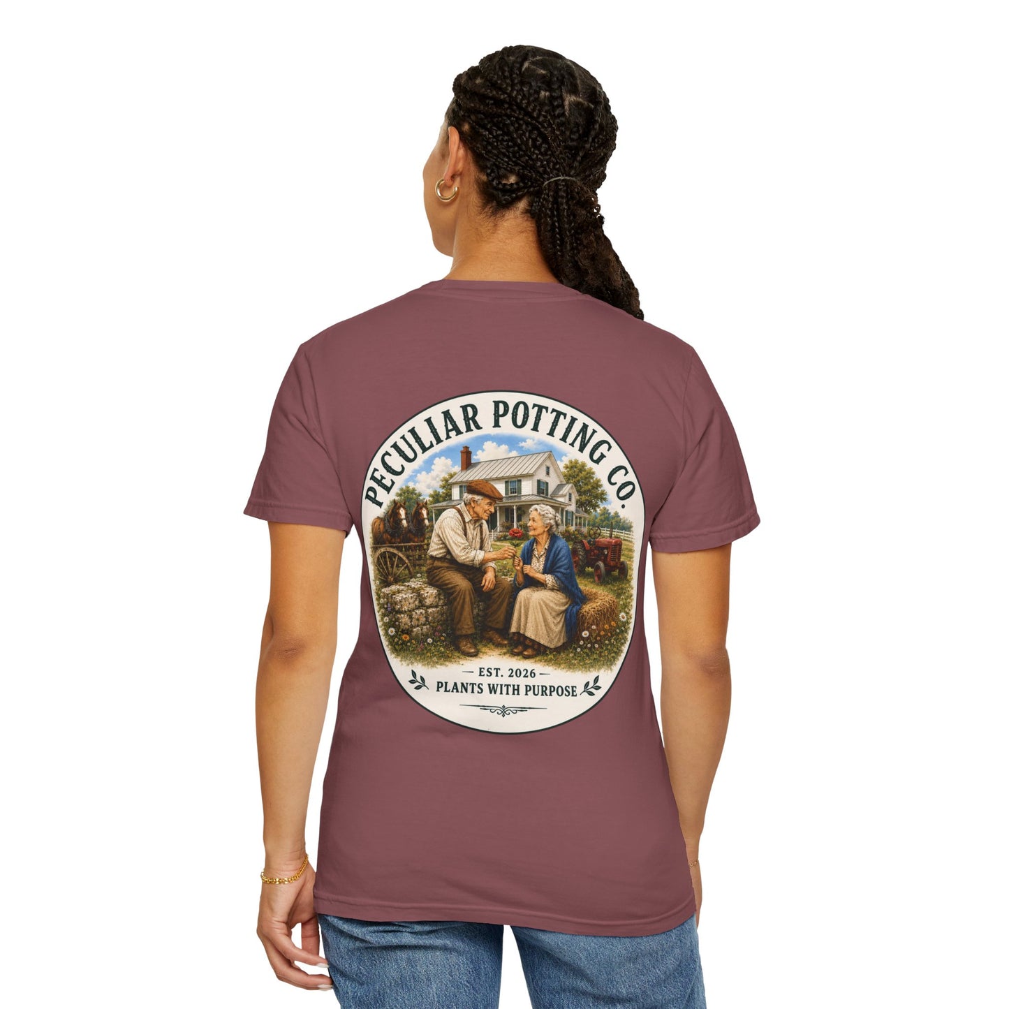 Peculiar Potting Co. T-Shirt — Vintage Gardeners "Plants With Purpose" Tee