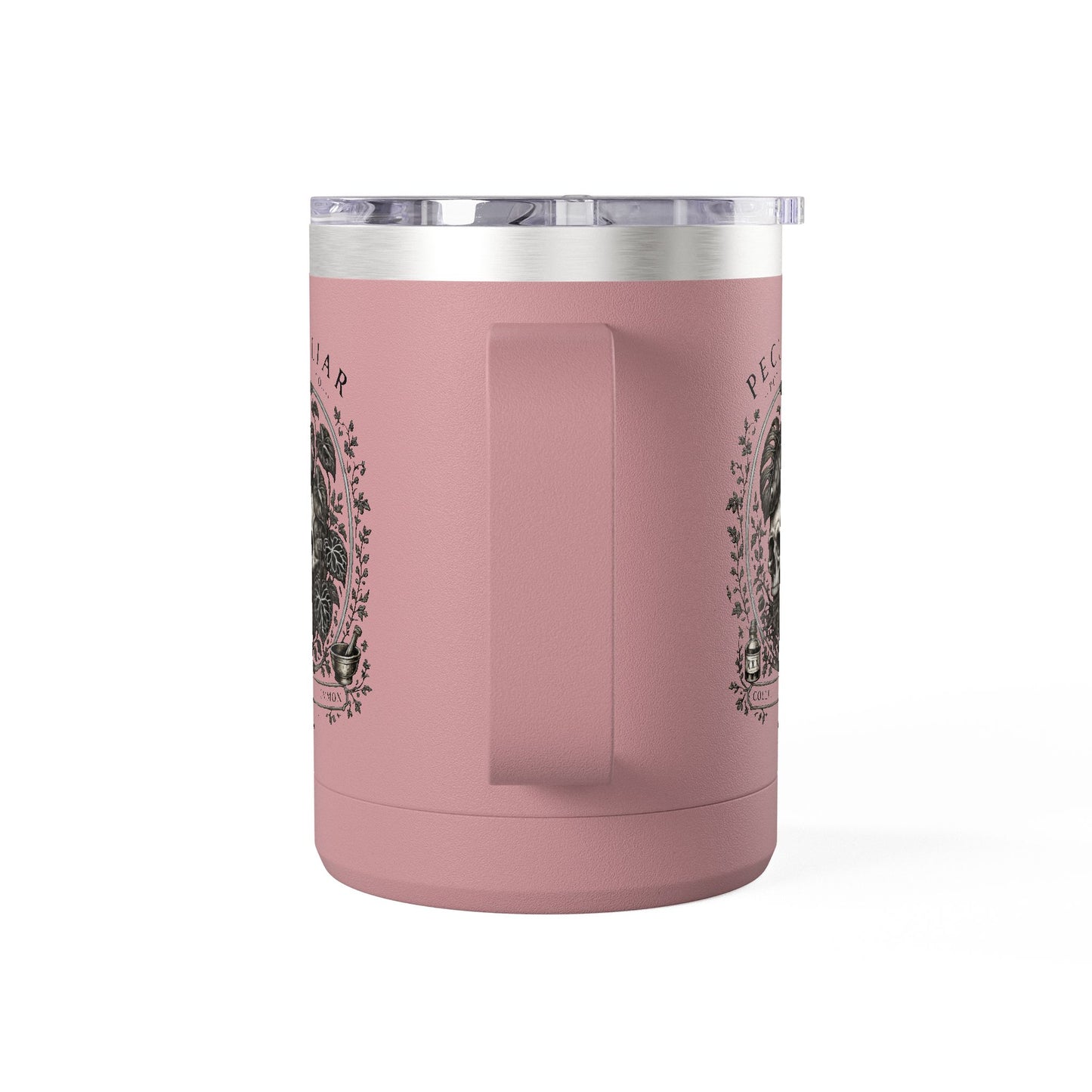 Peculiar Botanica Skull 15oz Travel Mug Tumbler