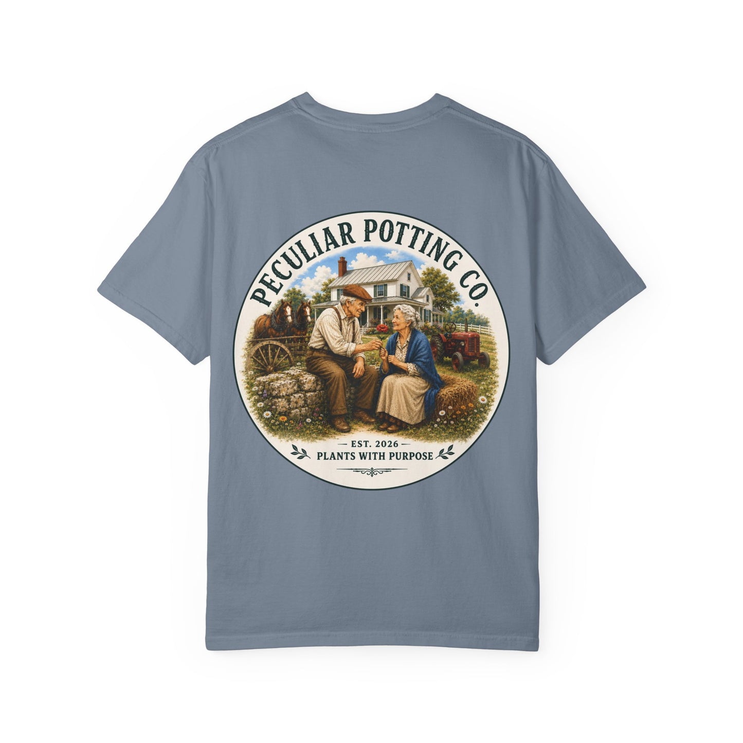 Peculiar Potting Co. T-Shirt — Vintage Gardeners "Plants With Purpose" Tee