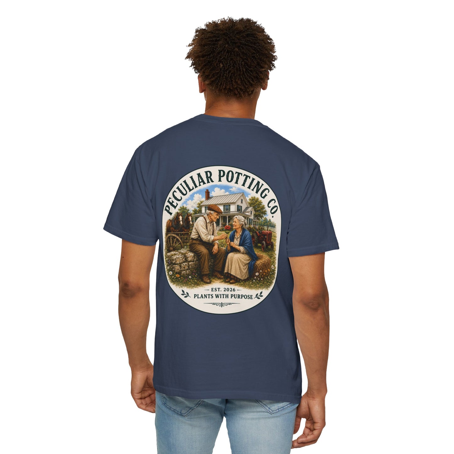Peculiar Potting Co. T-Shirt — Vintage Gardeners "Plants With Purpose" Tee
