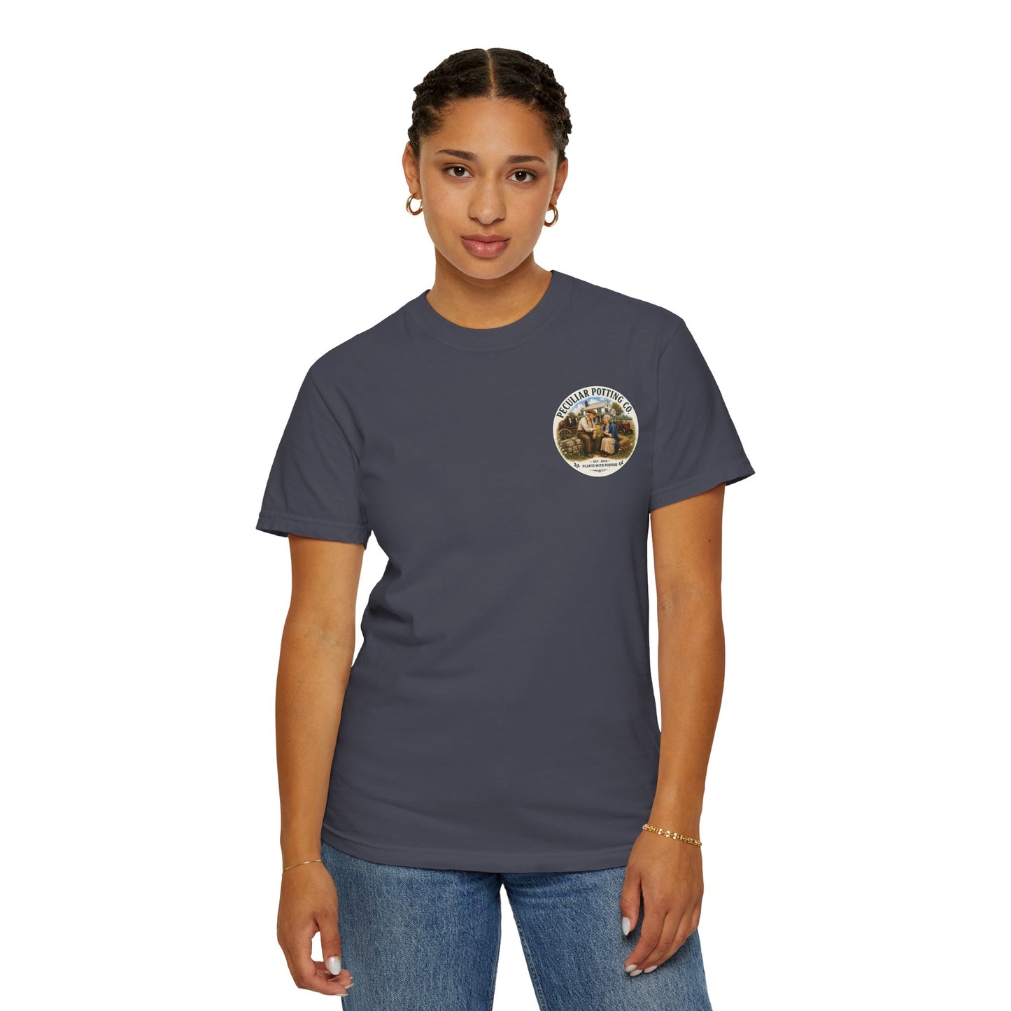 Peculiar Potting Co. T-Shirt — Vintage Gardeners "Plants With Purpose" Tee