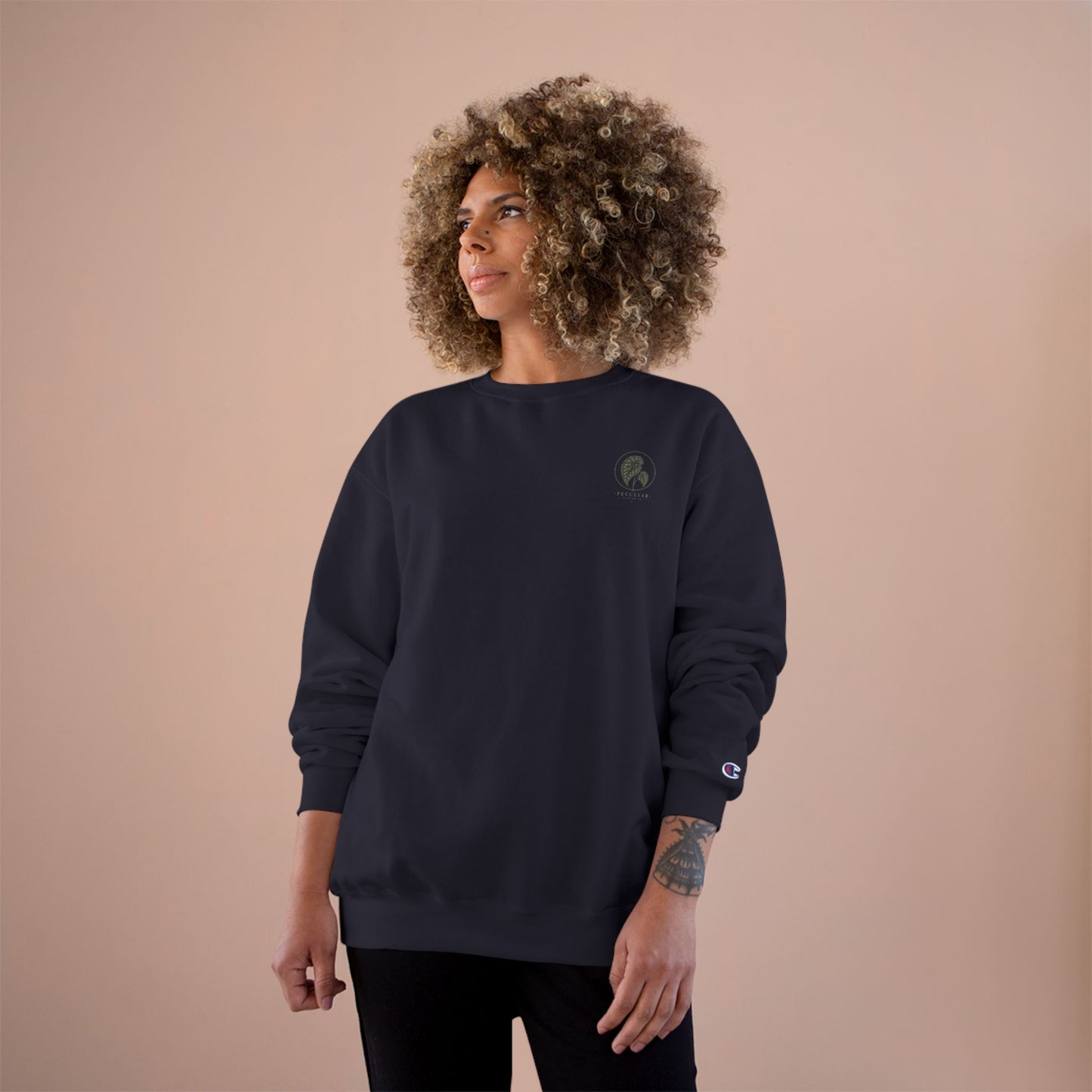 Plant Goddess Crewneck Sweatshirt — Vintage Botanical "Peculiar" Backprint
