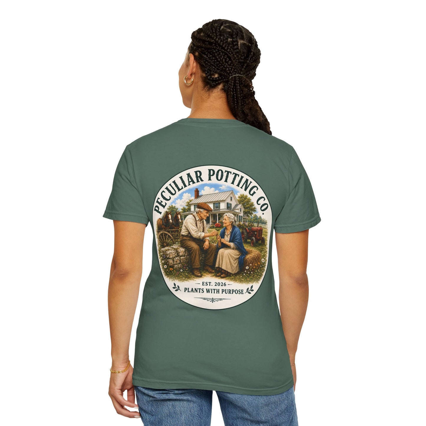Peculiar Potting Co. T-Shirt — Vintage Gardeners "Plants With Purpose" Tee