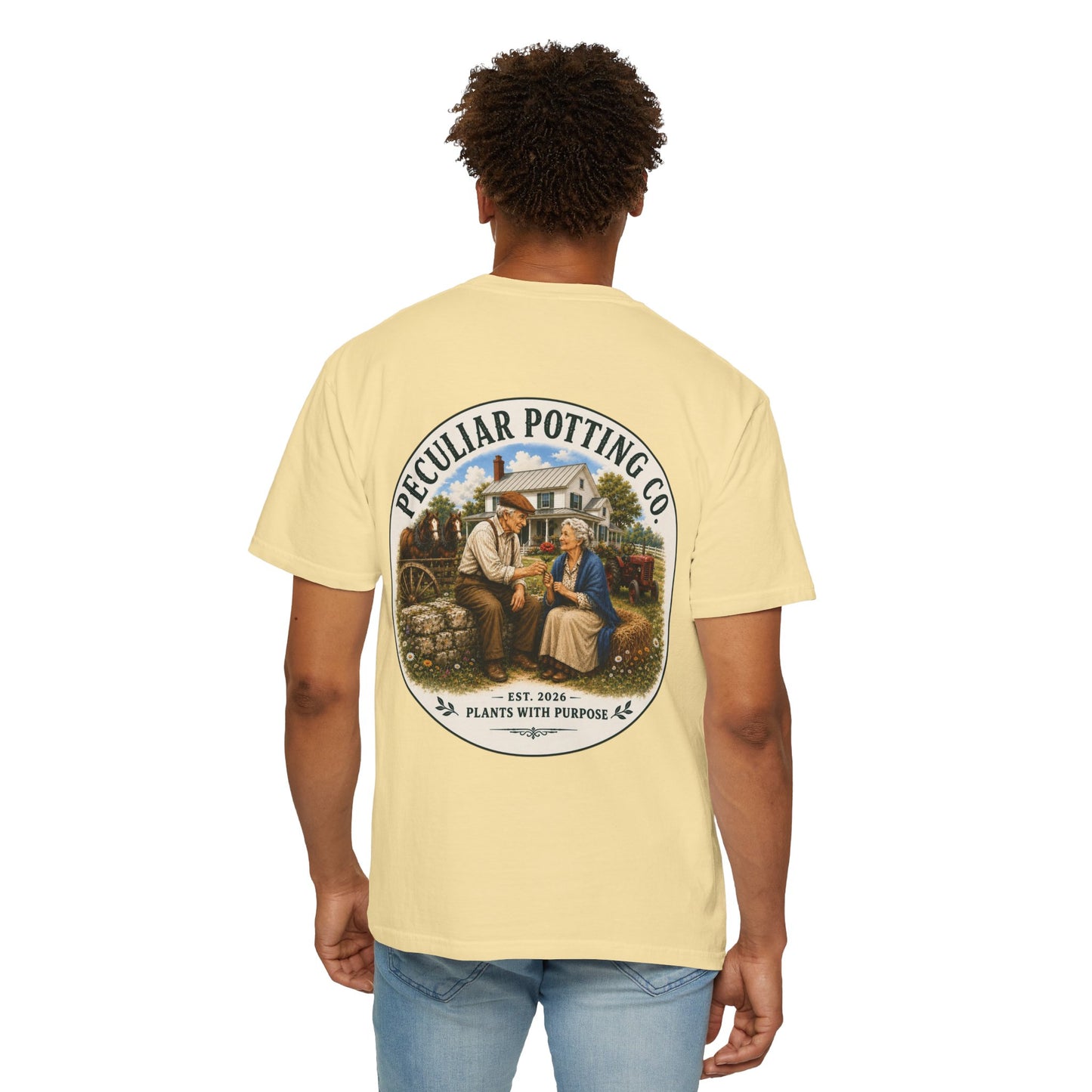 Peculiar Potting Co. T-Shirt — Vintage Gardeners "Plants With Purpose" Tee