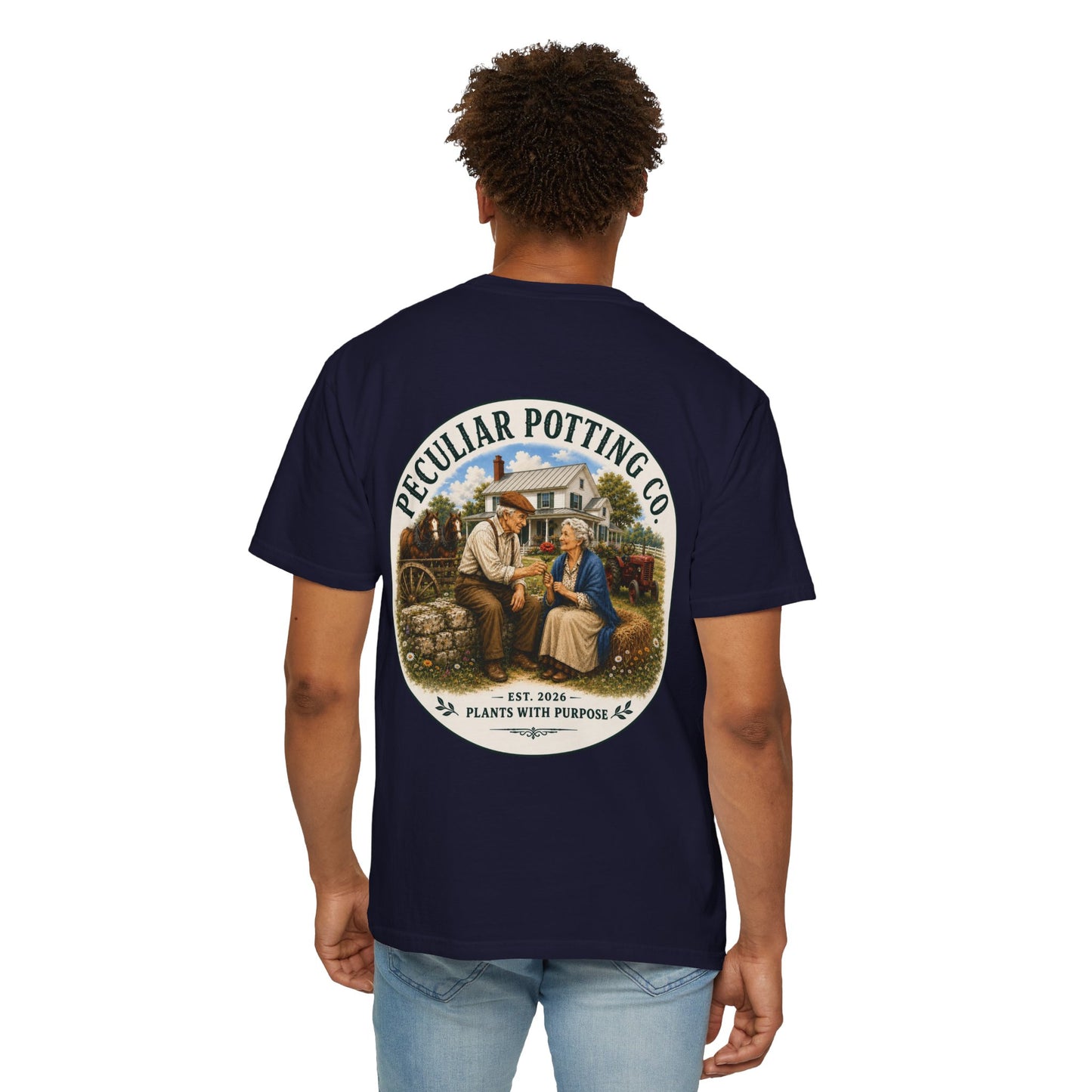 Peculiar Potting Co. T-Shirt — Vintage Gardeners "Plants With Purpose" Tee
