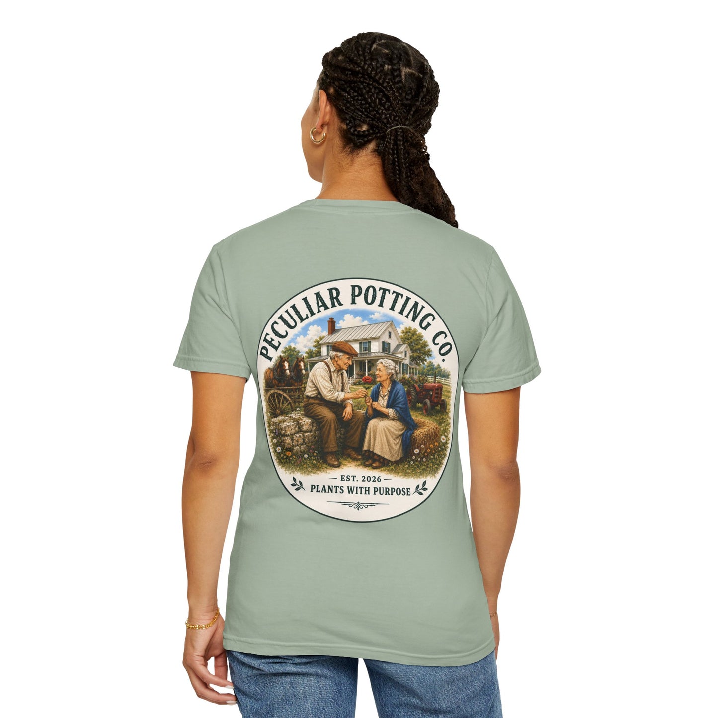 Peculiar Potting Co. T-Shirt — Vintage Gardeners "Plants With Purpose" Tee