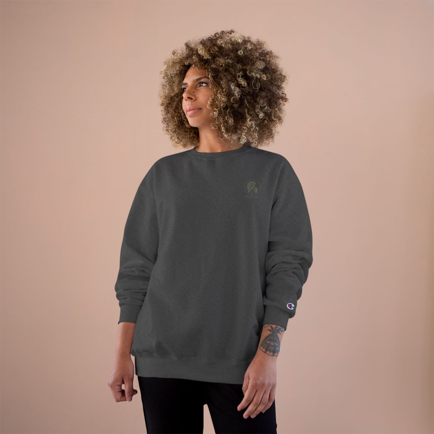 Plant Goddess Crewneck Sweatshirt — Vintage Botanical "Peculiar" Backprint