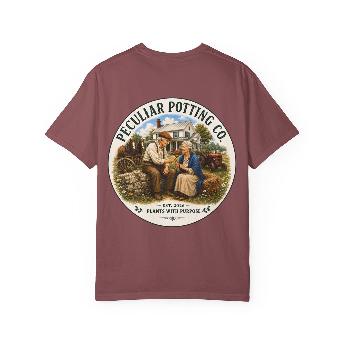 Peculiar Potting Co. T-Shirt — Vintage Gardeners "Plants With Purpose" Tee