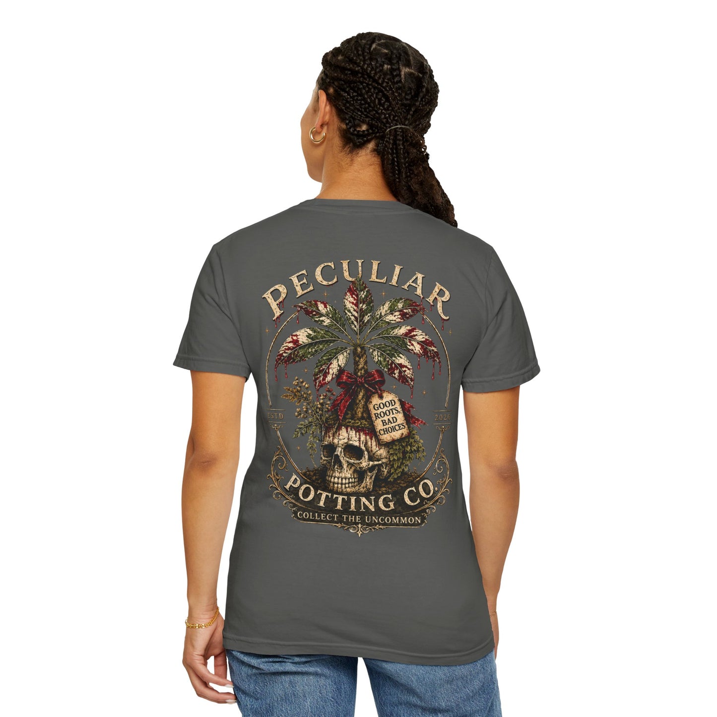 Blood Money Tree T-Shirt —  Skull & Money Tree Graphic Tee