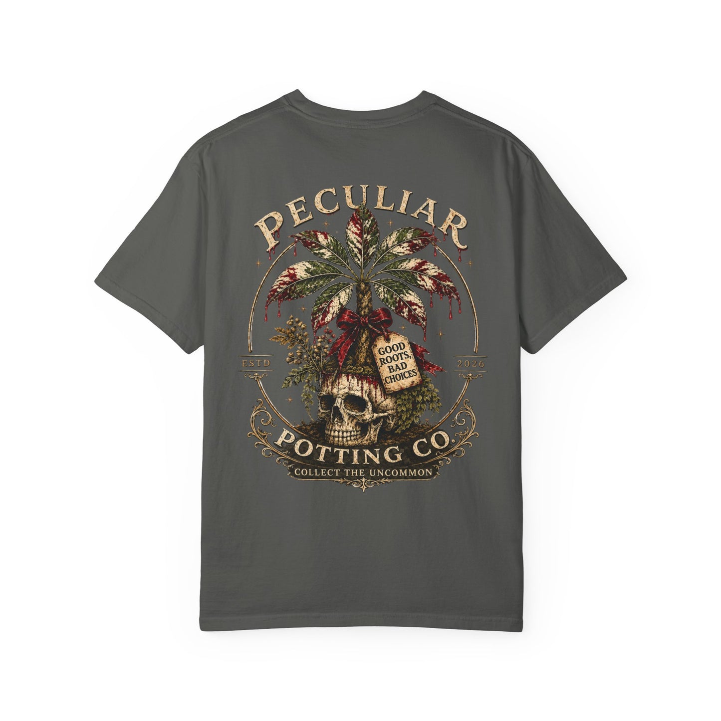 Blood Money Tree T-Shirt —  Skull & Money Tree Graphic Tee