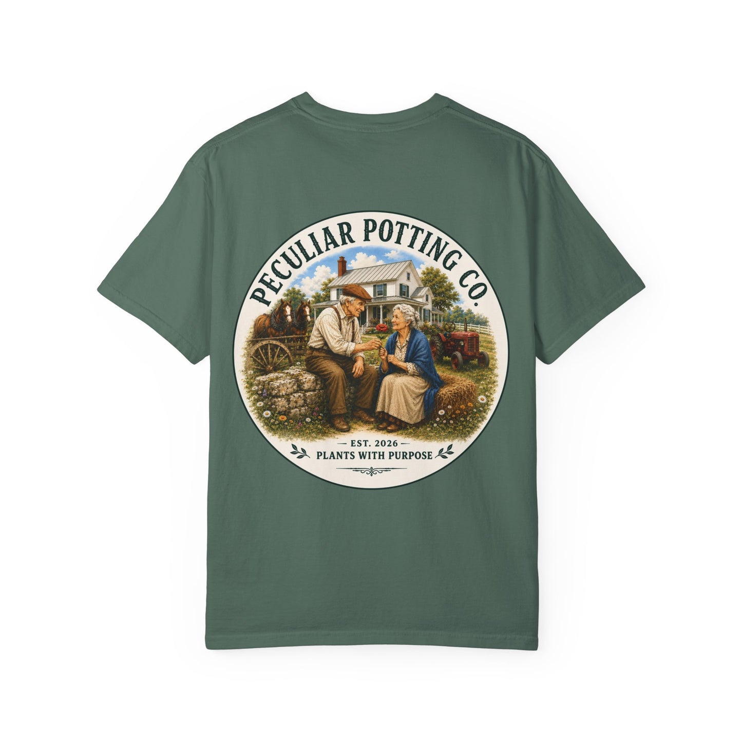 Peculiar Potting Co. T-Shirt — Vintage Gardeners "Plants With Purpose" Tee