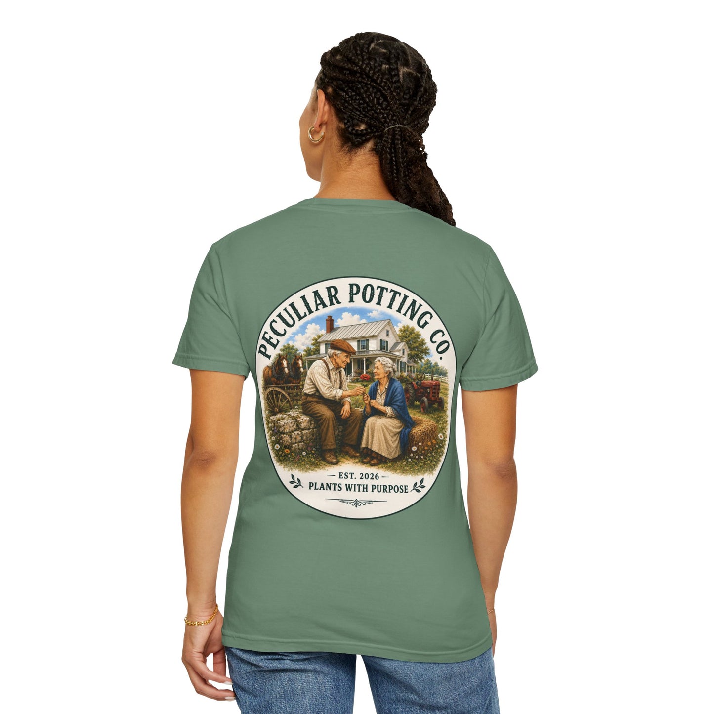 Peculiar Potting Co. T-Shirt — Vintage Gardeners "Plants With Purpose" Tee