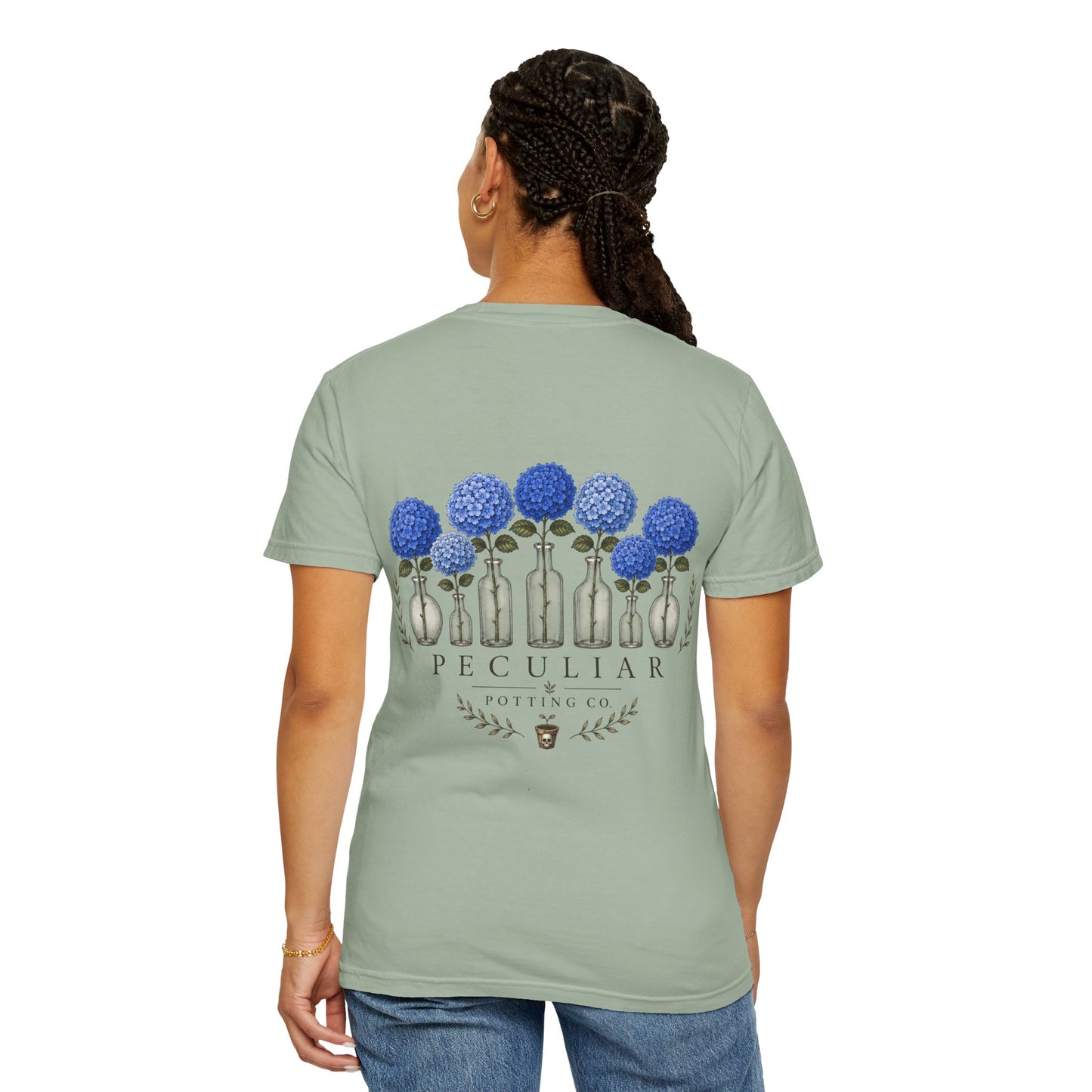 Blue Hydrangea—Rooted & Blooming Collection Graphic Tee