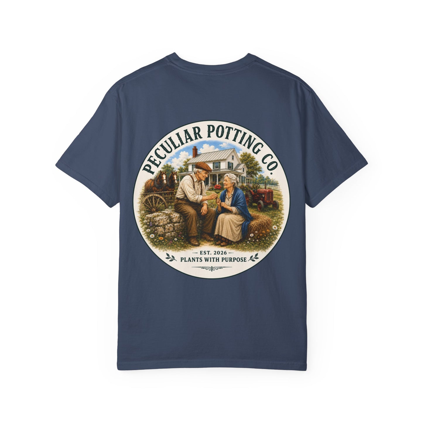 Peculiar Potting Co. T-Shirt — Vintage Gardeners "Plants With Purpose" Tee