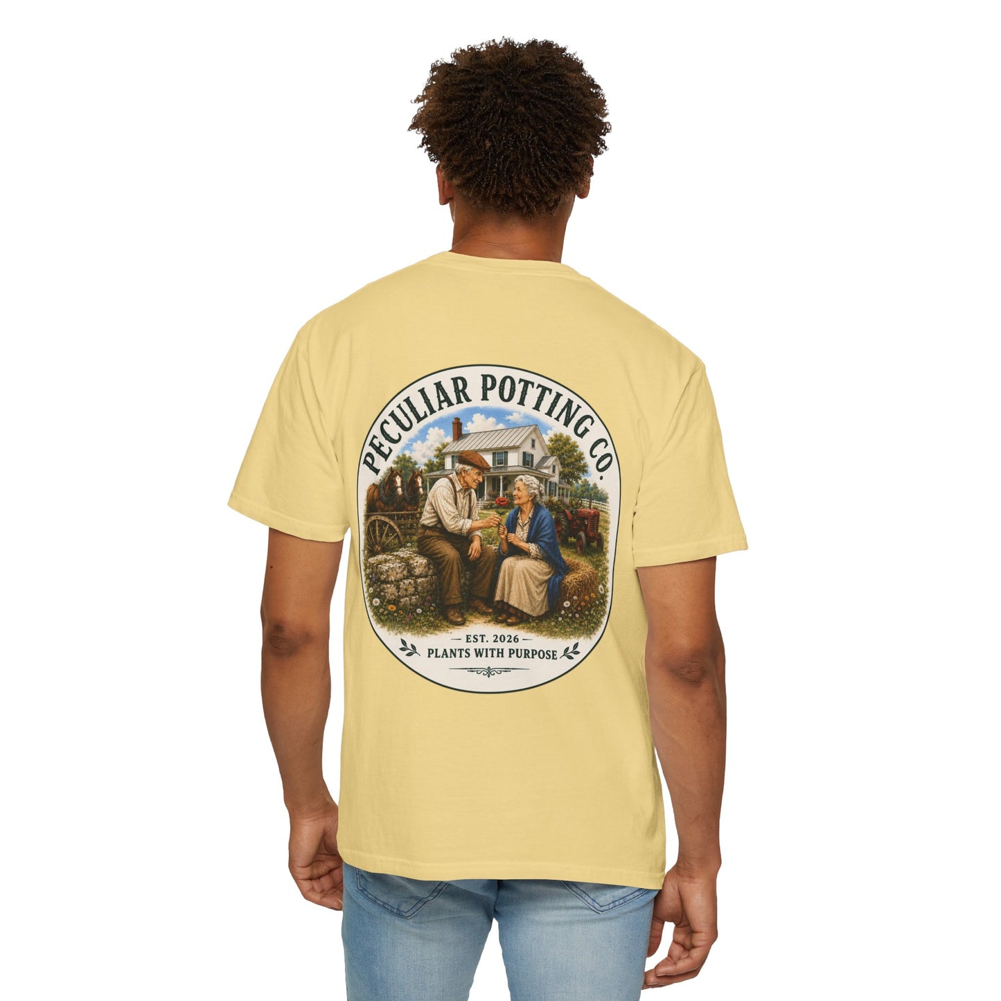 Peculiar Potting Co. T-Shirt — Vintage Gardeners "Plants With Purpose" Tee