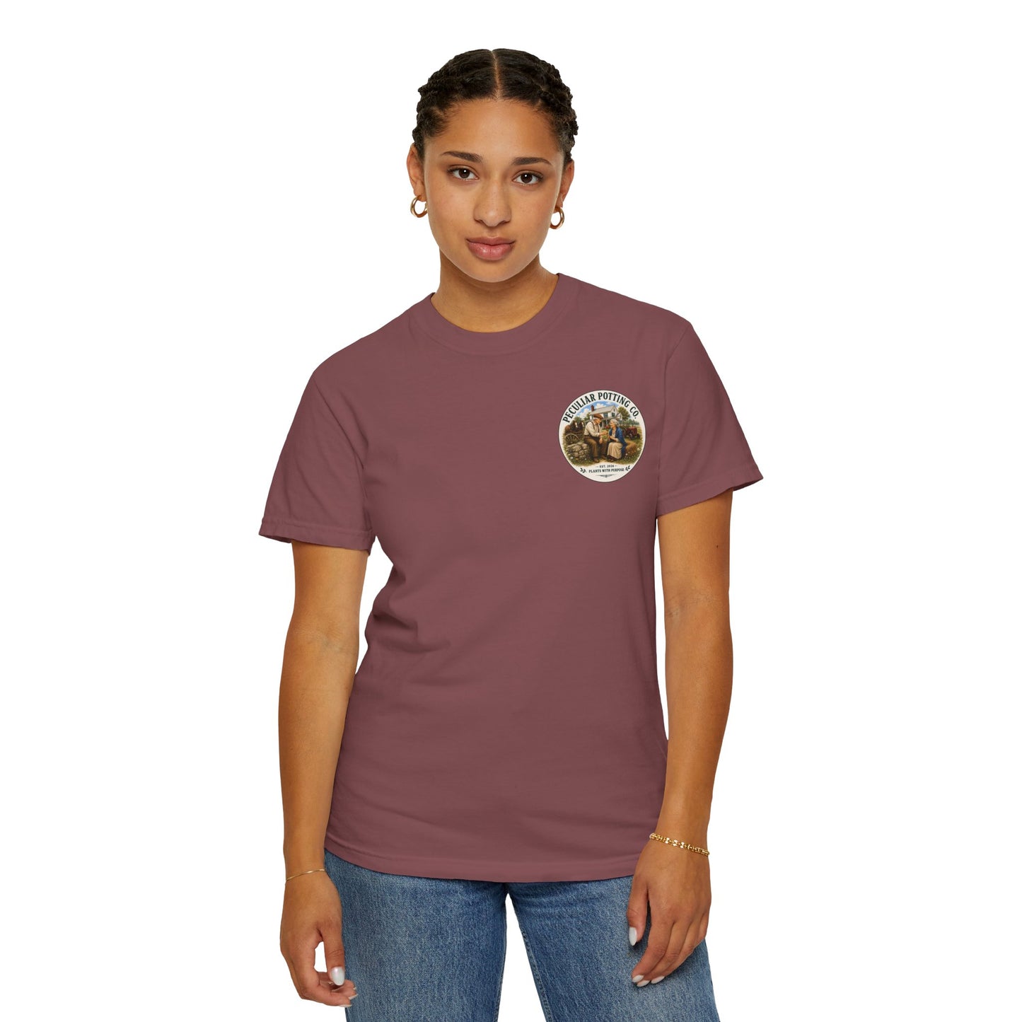 Peculiar Potting Co. T-Shirt — Vintage Gardeners "Plants With Purpose" Tee