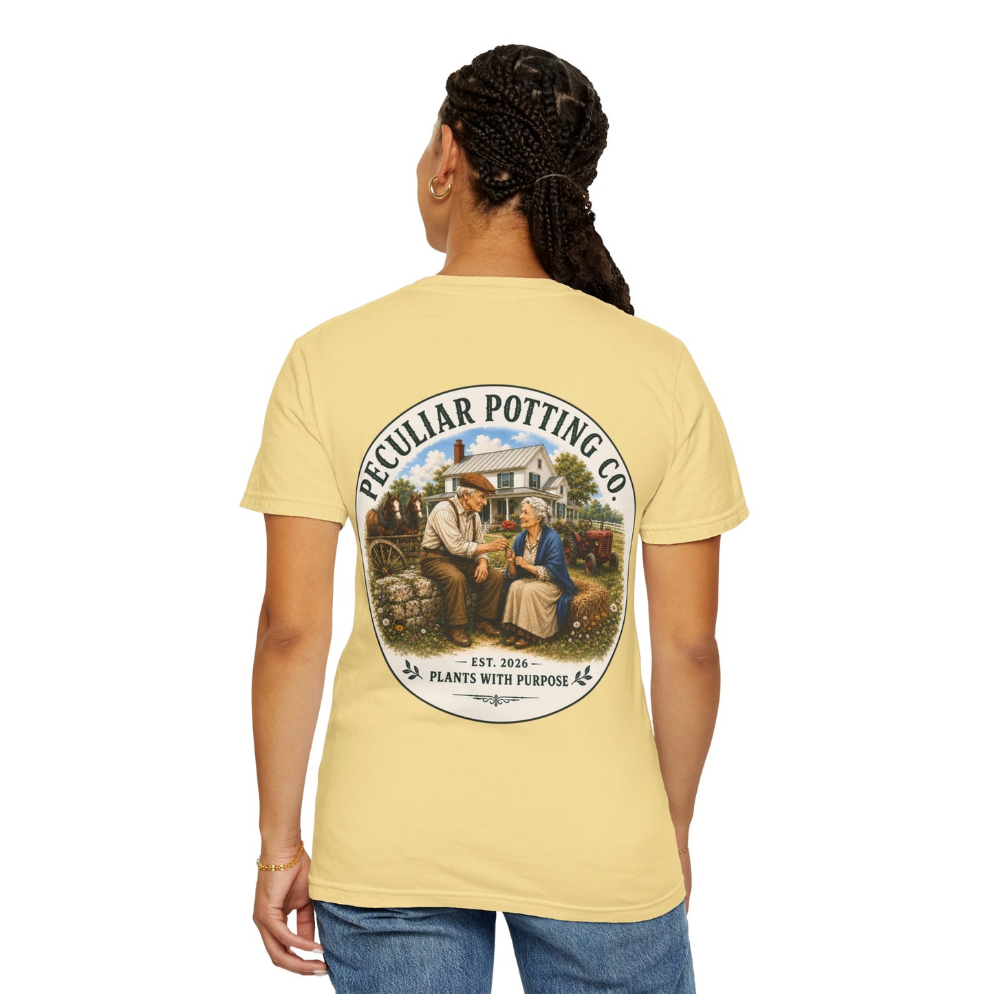Peculiar Potting Co. T-Shirt — Vintage Gardeners "Plants With Purpose" Tee
